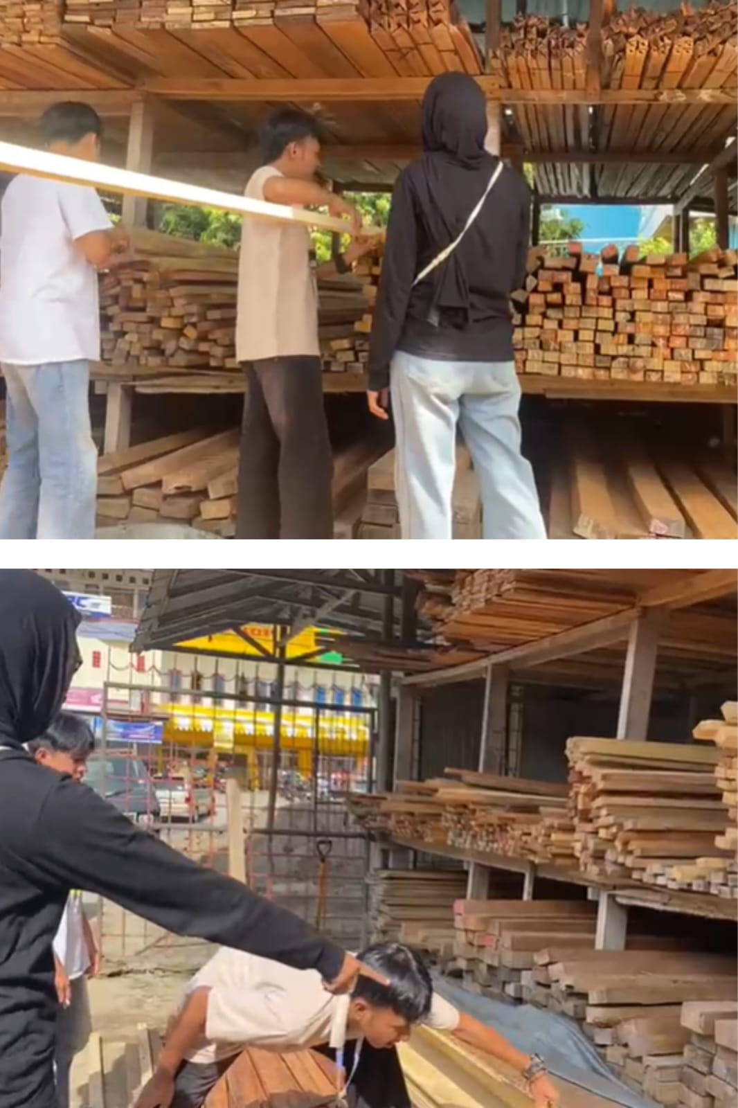 HARI PERTAMA, PERSIAPAN PEMBUATAN PALANG ARAH