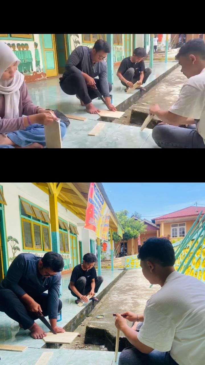 HARI KEDUA MULAI PEMBUATAN PLANG PETUNJUK ARAH