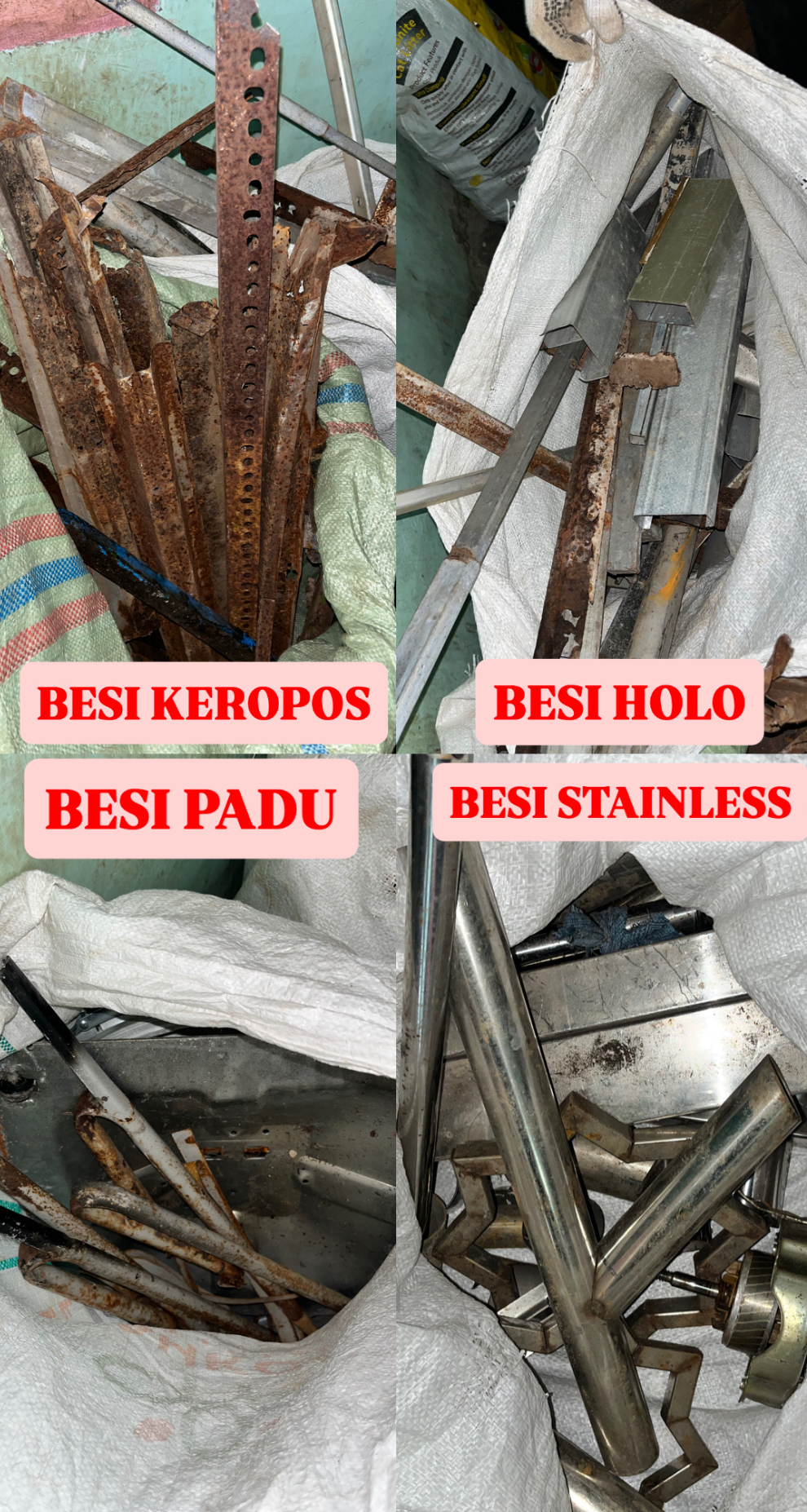 memilah besi 