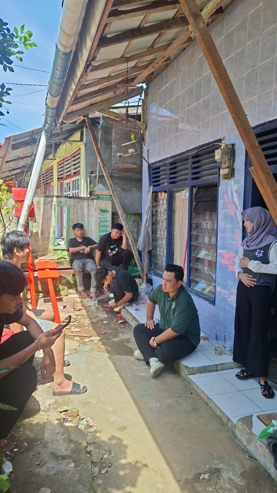 Kedatangan DPL Ke posko 57