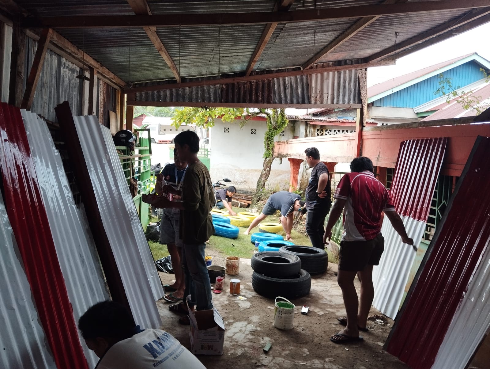 Proses pembuatan dari jembatan kualo 