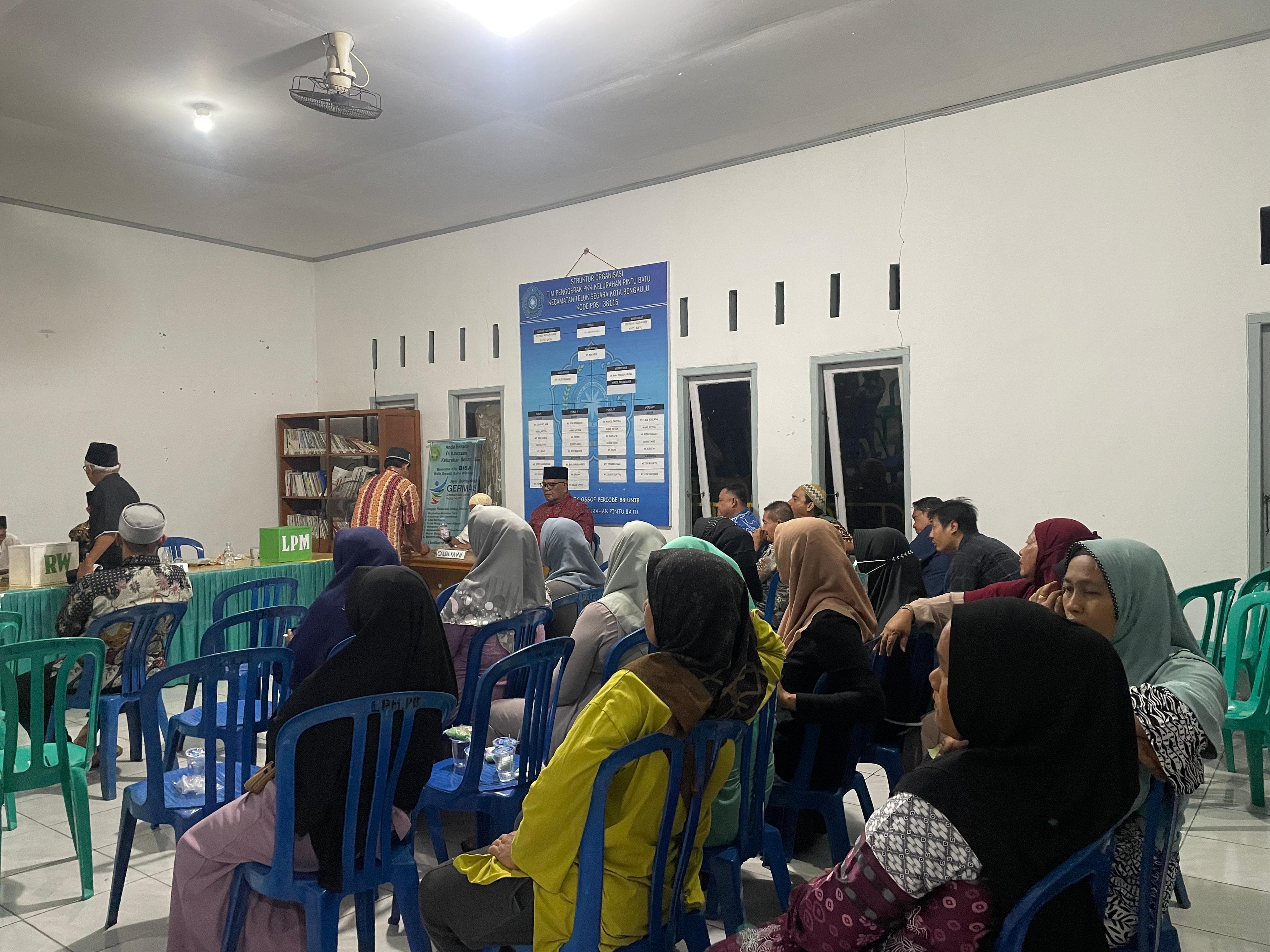 Membantu warga dalam Pemilihan ketua RW bersama LPPM