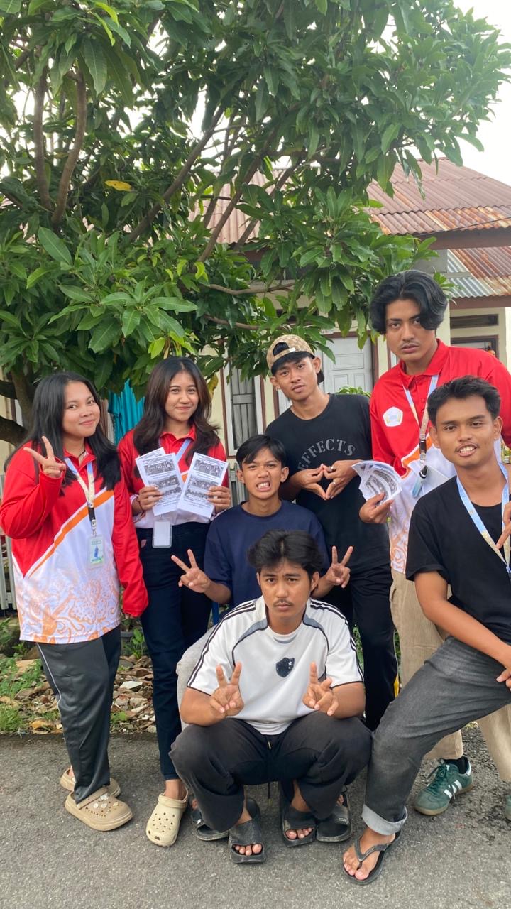 pembagian undangan senam RT 26 dan RT 24