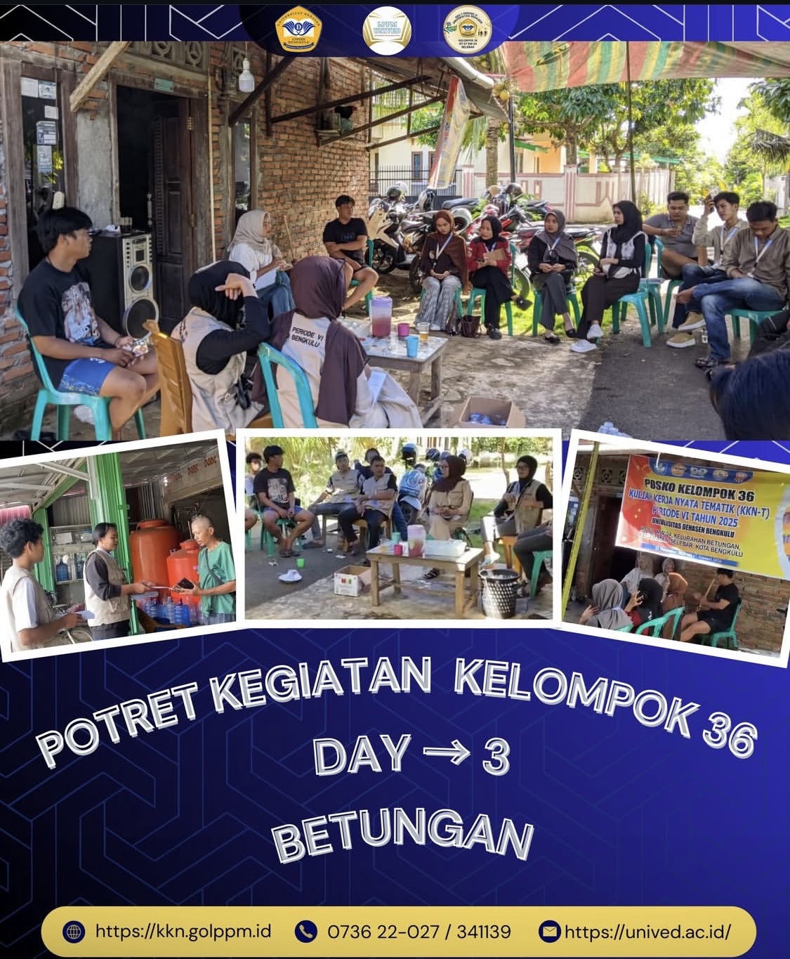 Pertemuan 4 kelompok KKN-T kelurahan betungan