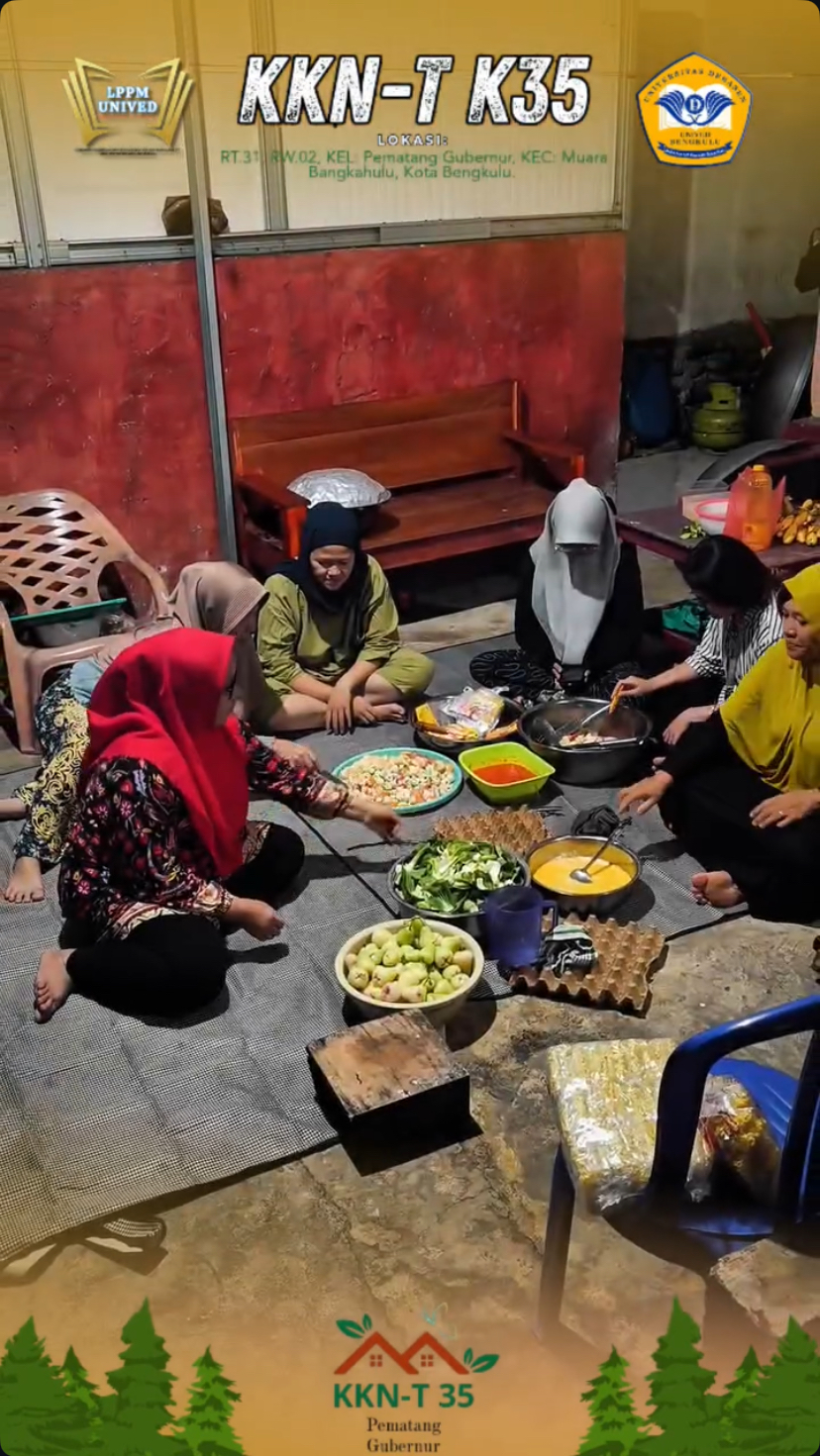 Menyambut tahun baru di rumah bapak rt 