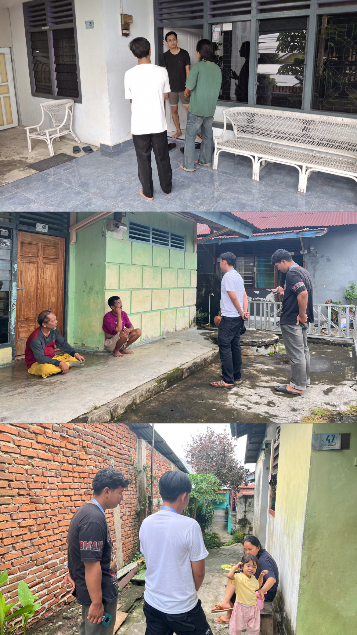 mendata warga yang berlangganan sampah