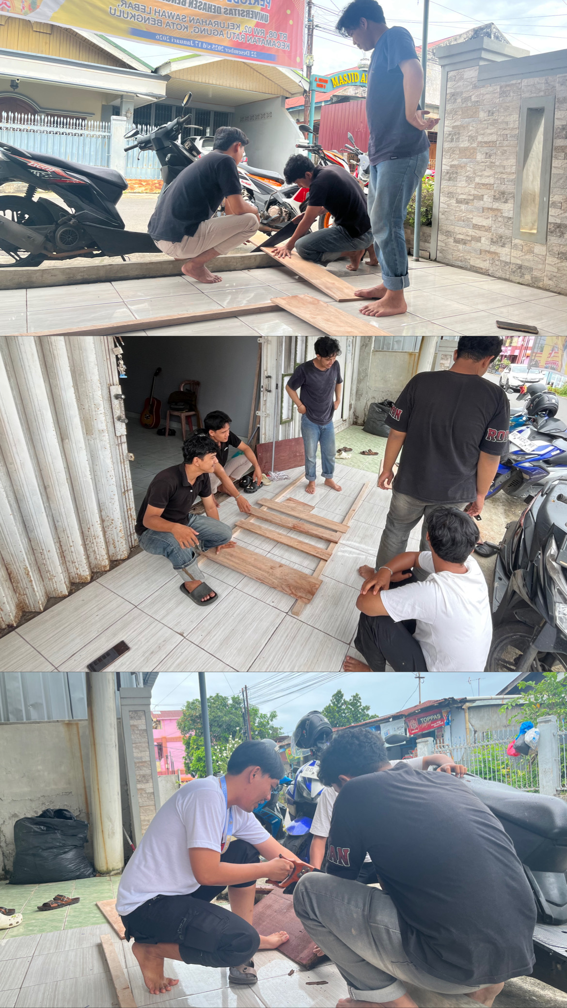 proses pembuat plang sampah