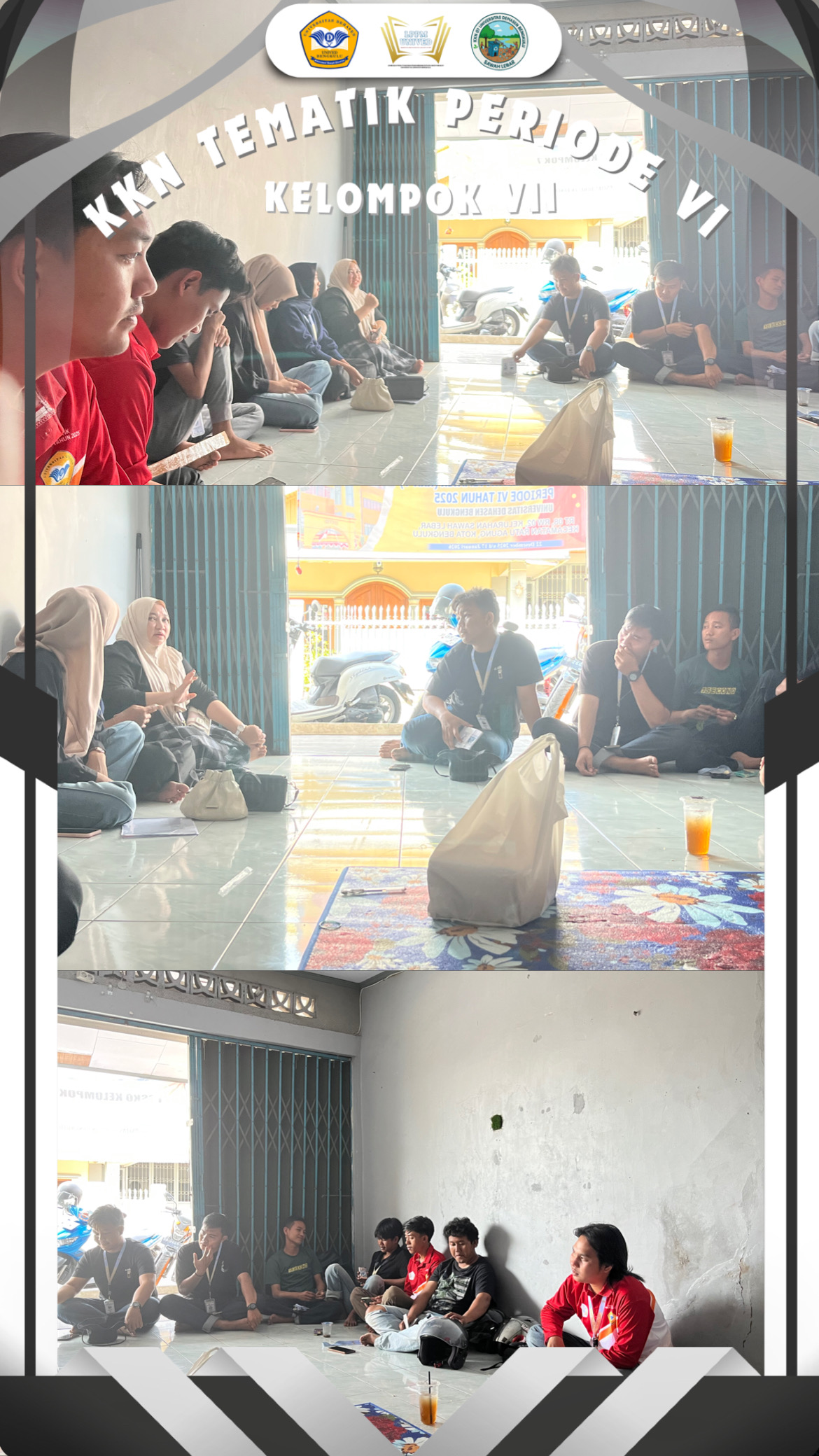 Evaluasi bersama Dosen Pembimbing lapangan, kelompok 6&7