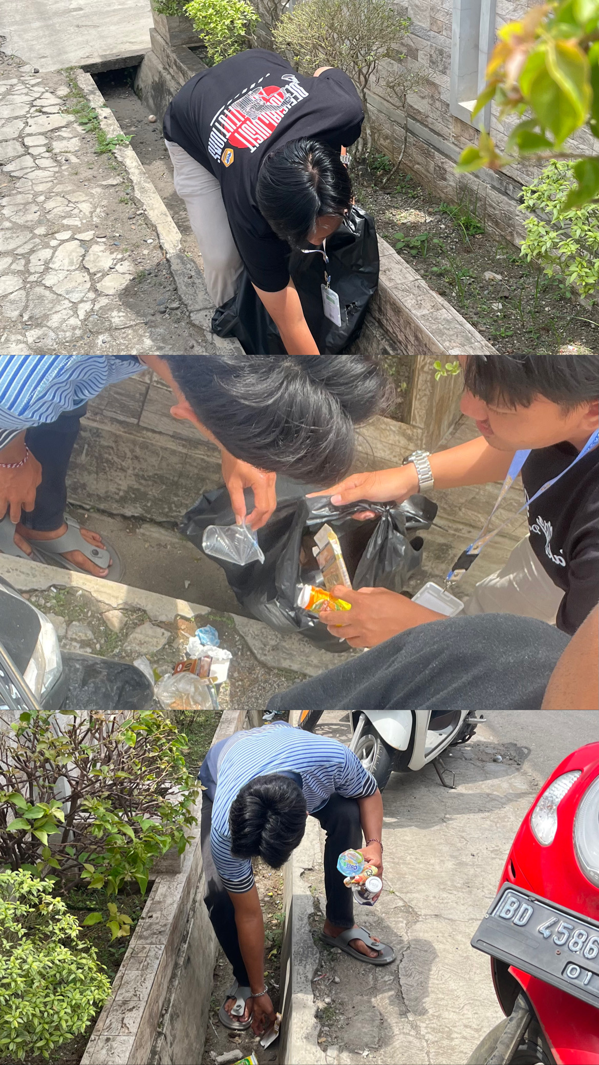 kebersihan di sekitar posko 