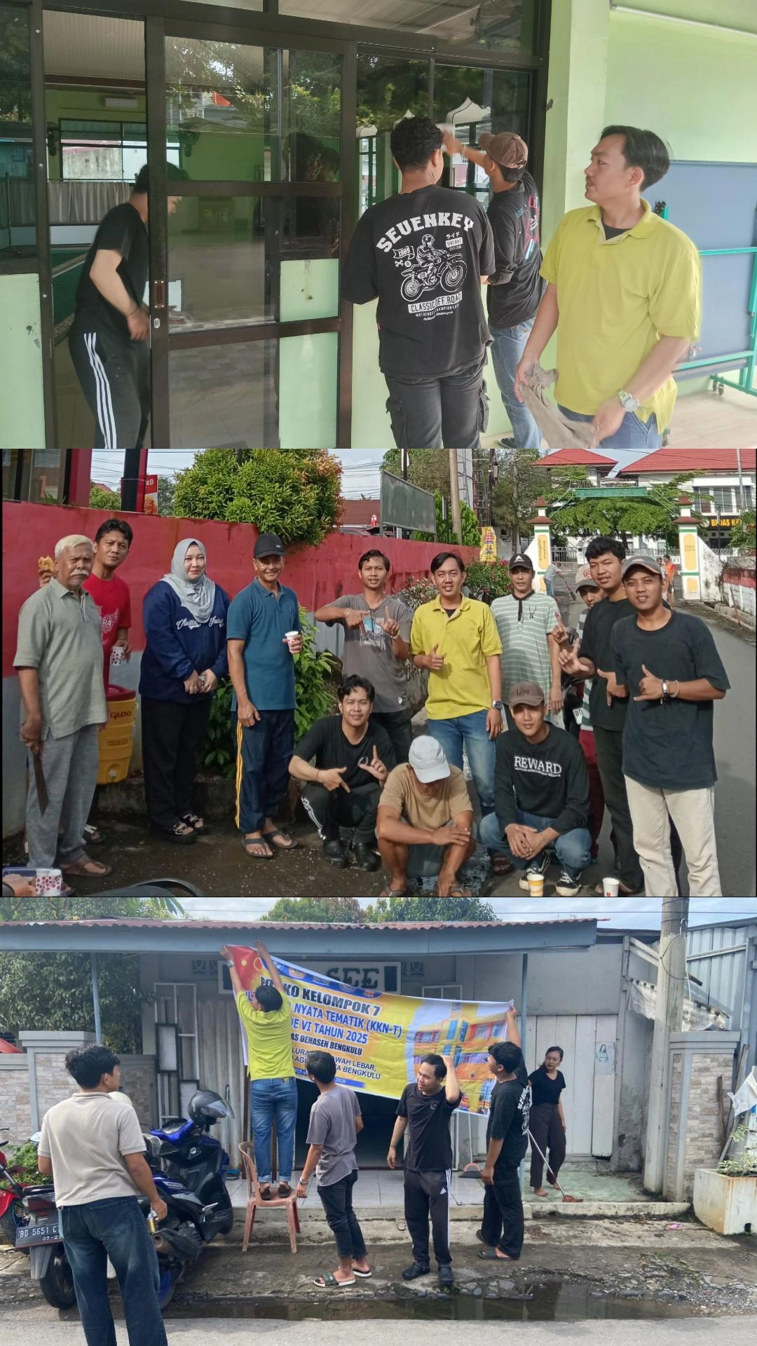 GOTONG ROYONG, MEMBERSIHKAN MASJID,DAN PEMBERSIHAN POSKO RT 08 RW 02 KELURAHAN SAWAH LEBAR