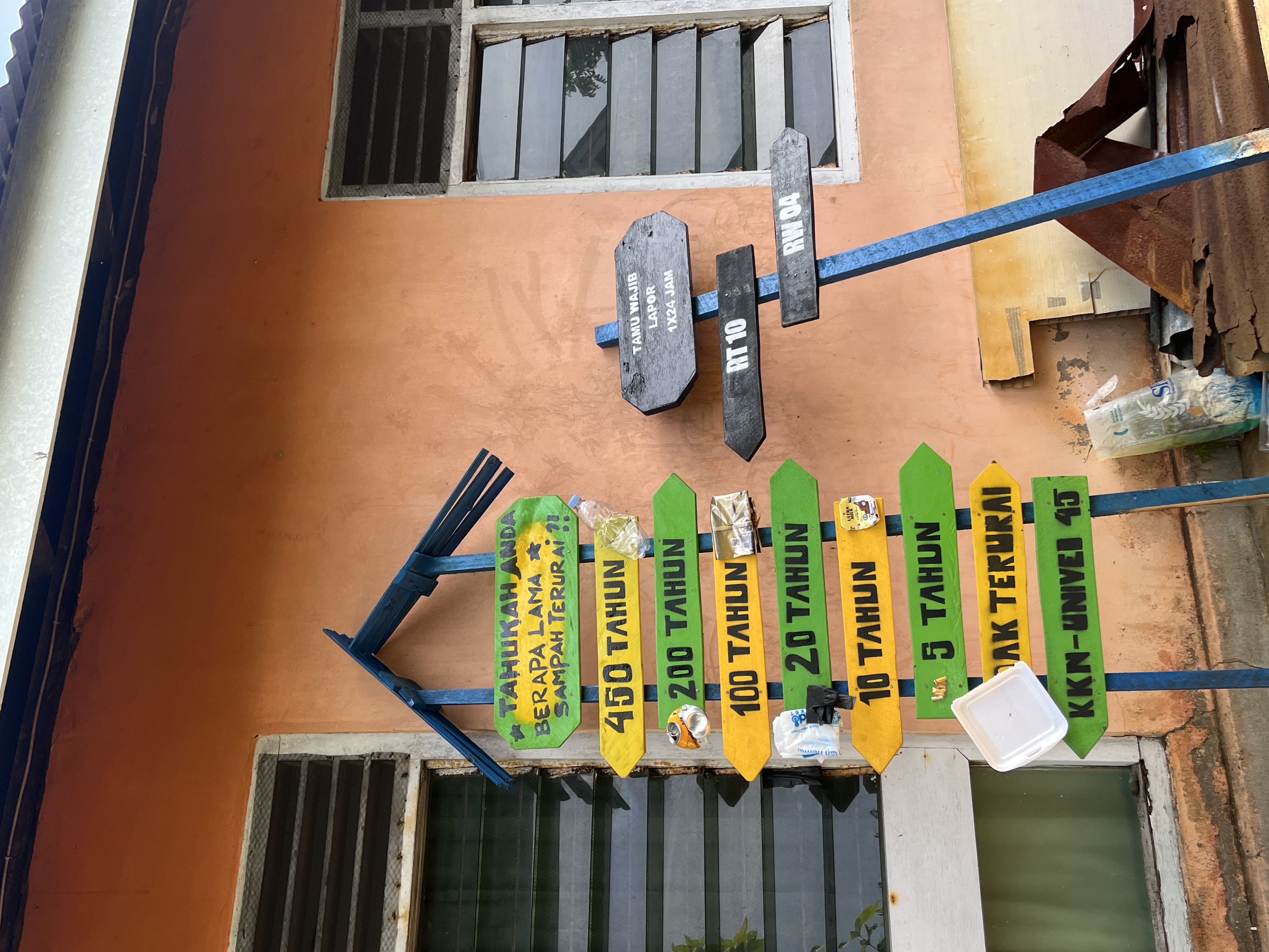 Hasil plang edukasi dan plang 1X24 wajib lapor buat pak rt