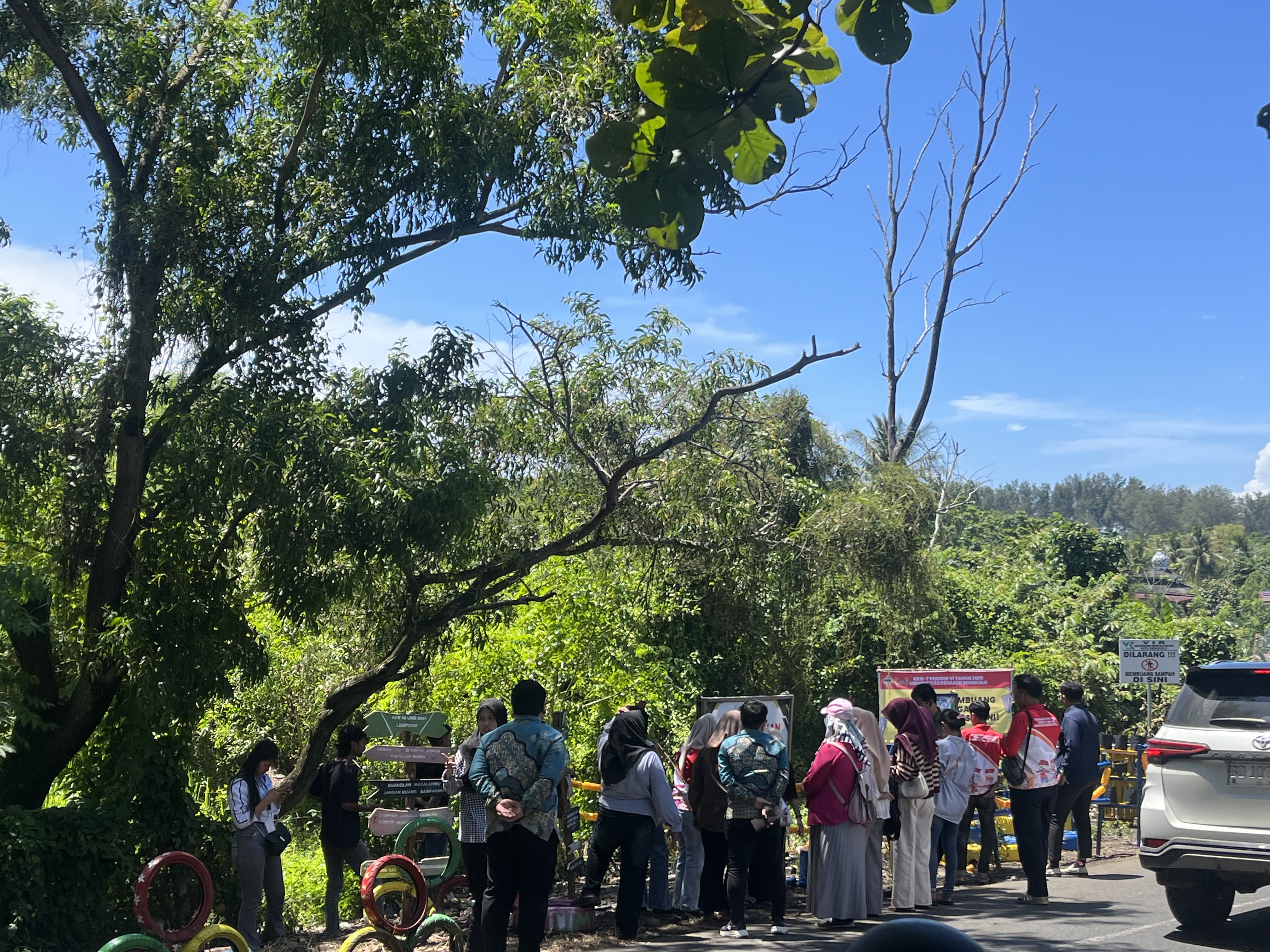 Monitoring lppm ke taman di lempuing 