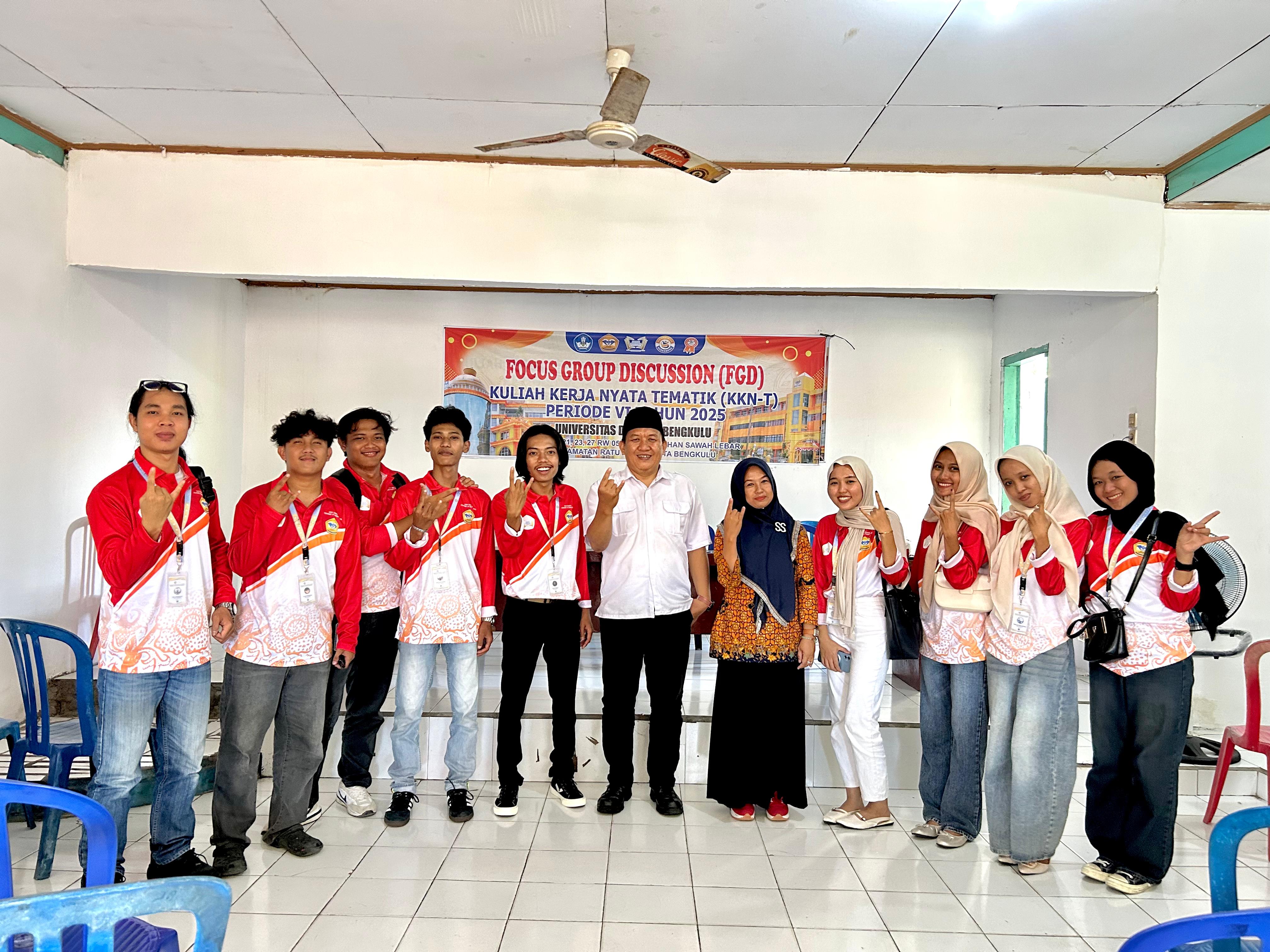FGD dikantor lurah sawah lebar kota bengkulu