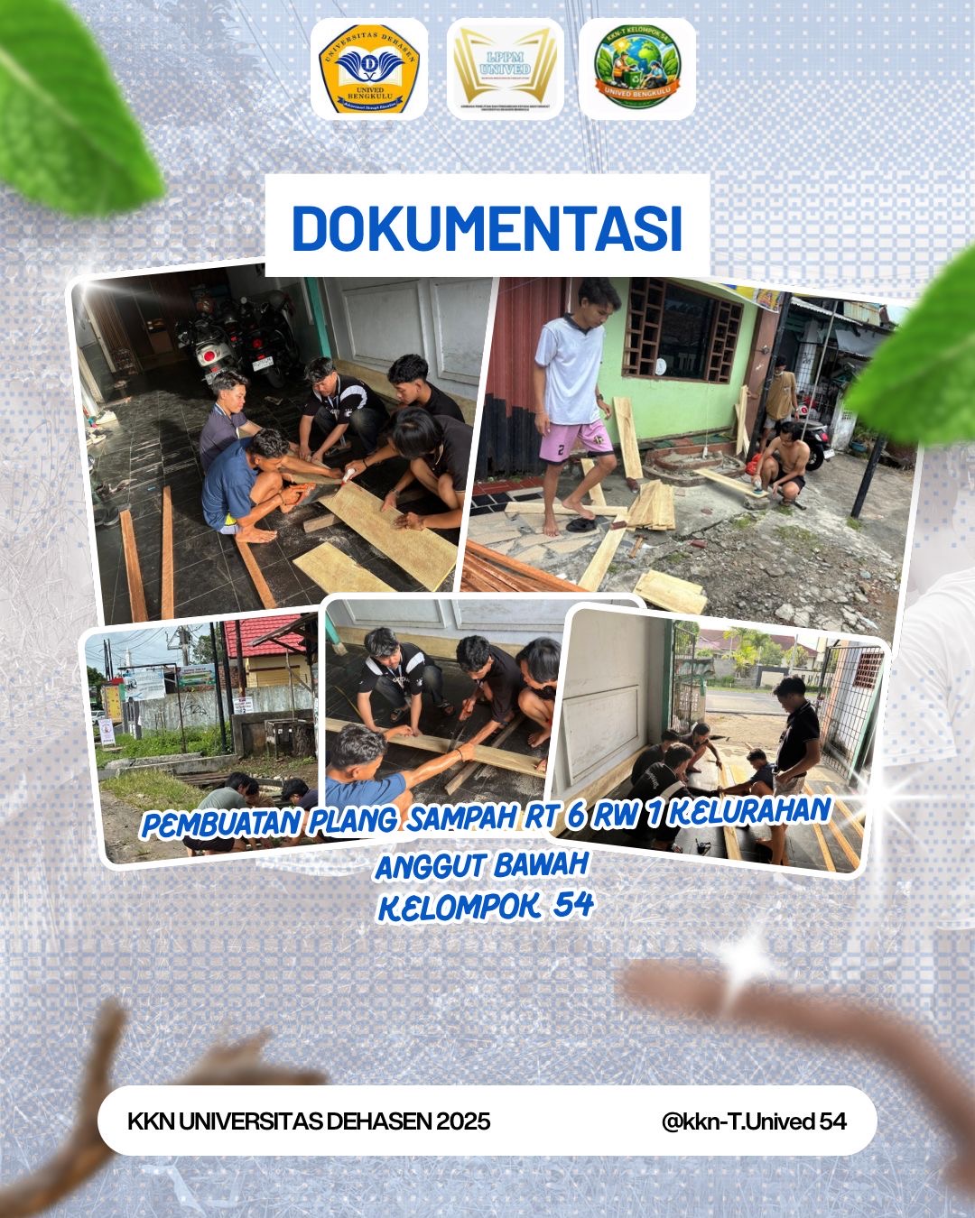 Pembuatan Plang sampah 