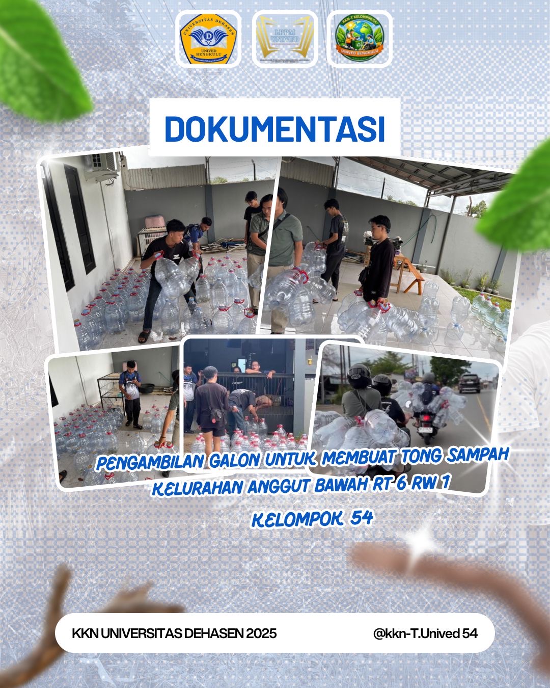 Pengambilan Galon Buat Kesenian Tangan 