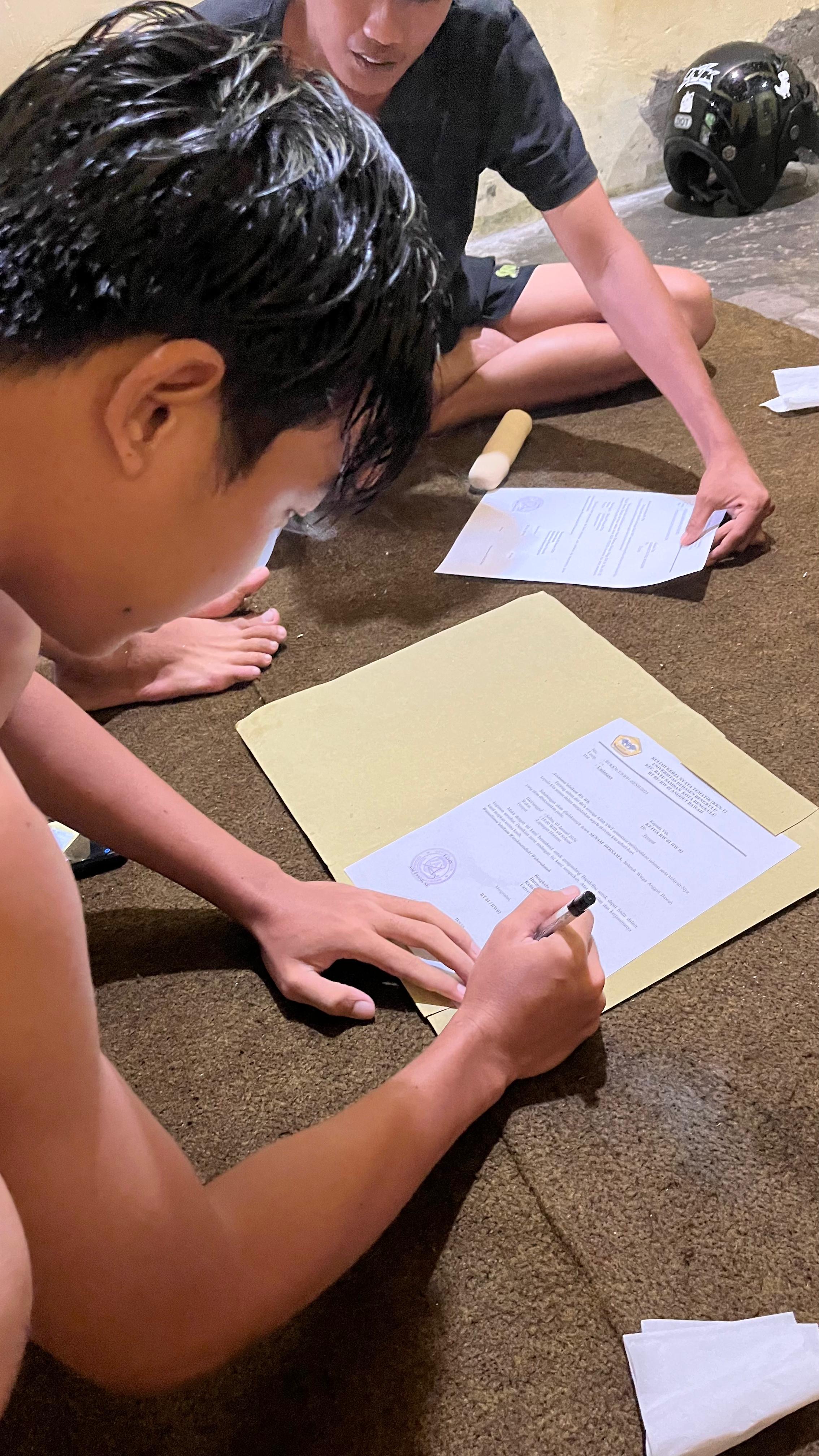 Pembuatan surat izin peminjaman  lokasi senam gabungan