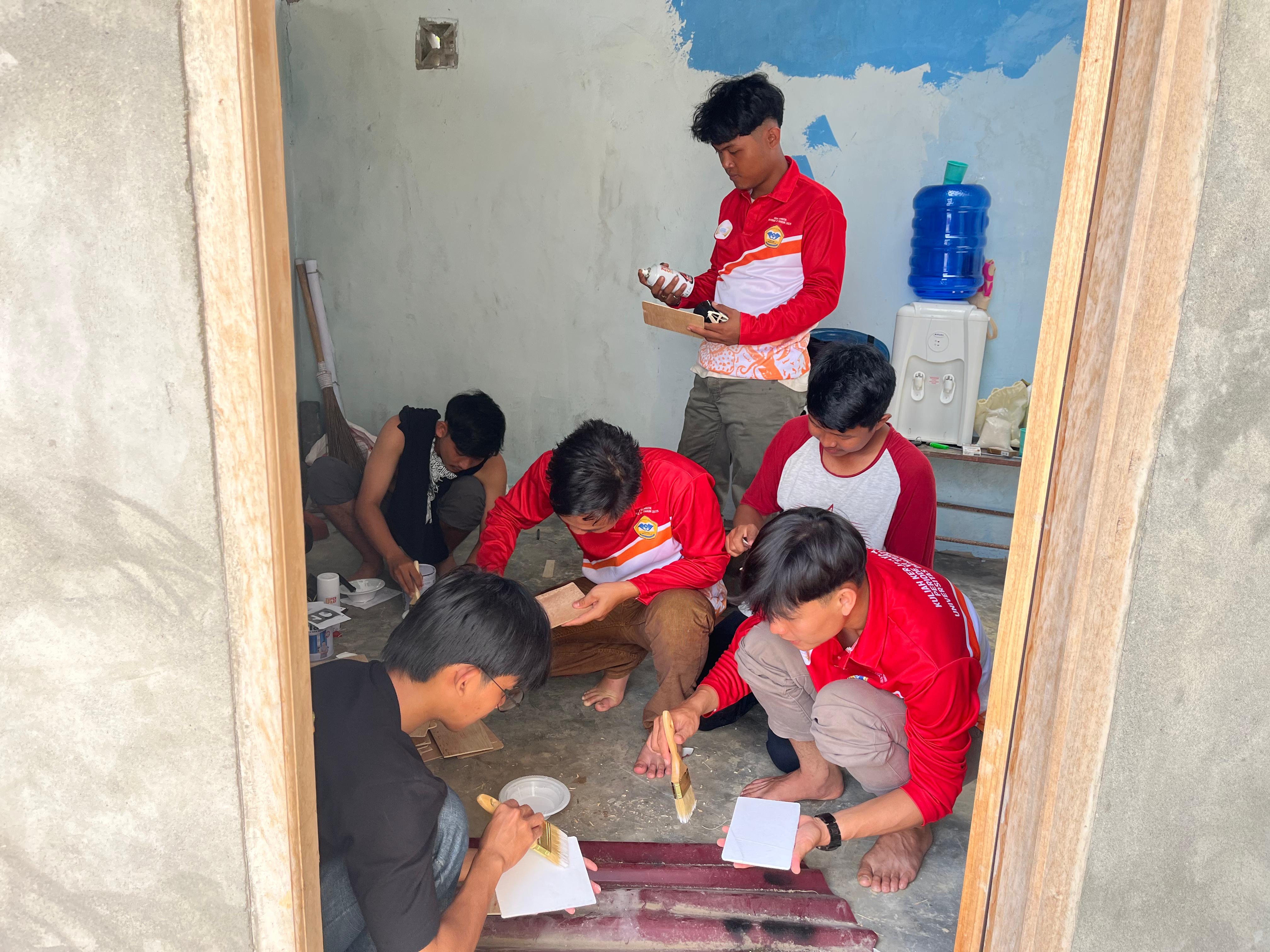 proses mengerjakan proker plang no rumah