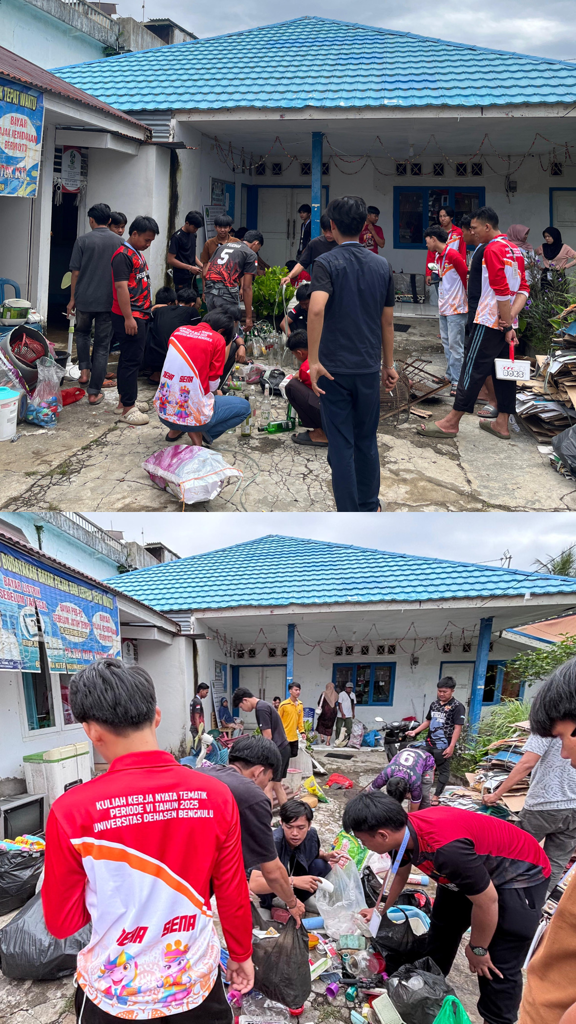 Pengiriman Sampah ke Kantor Lurah sebagai Bagian dari Program Bank Sampah.