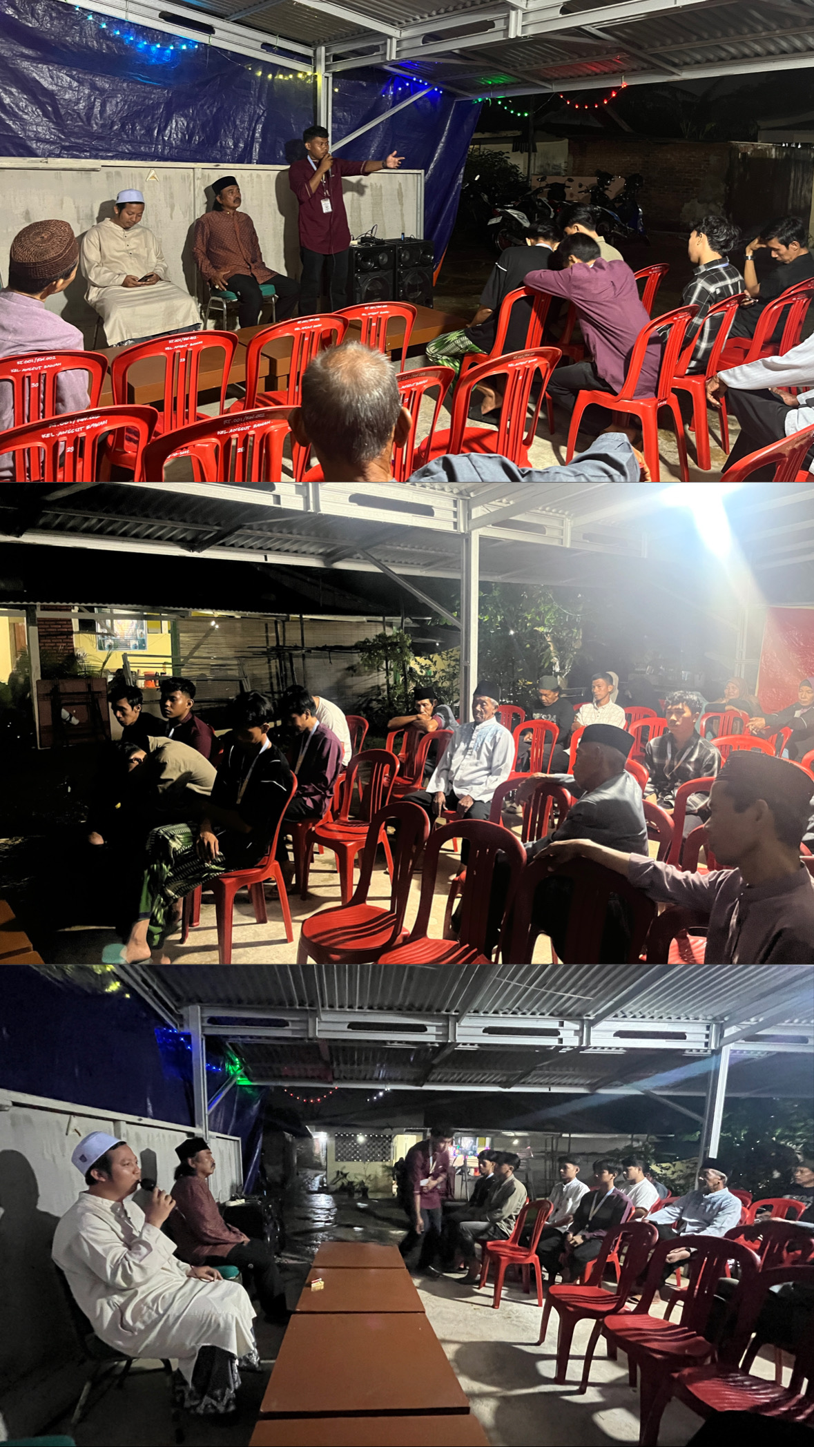 Membantu Pak RT Mengadakan Acara Malam Tahun Baru Serta Tausiah Agama.