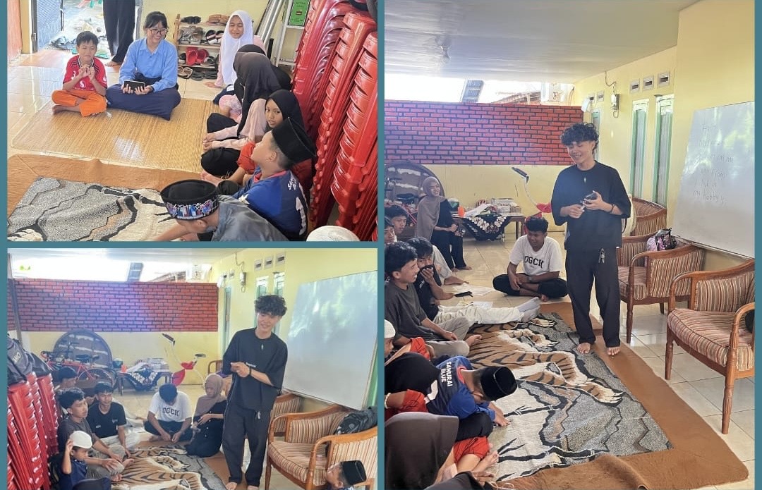 Kegiatan Mengajar Bahasa Inggris untuk Anak-Anak.