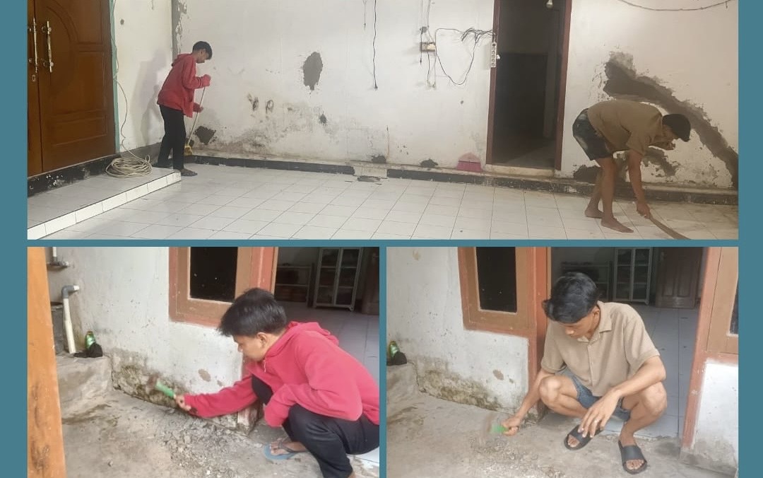 Rutinitas Pembersihan Masjid Nurul Islam Anggut Bawah (Minggu ke-5).