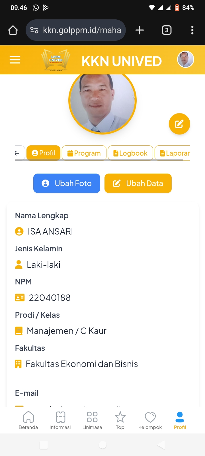 Selamat bergabung di KKN priode 6