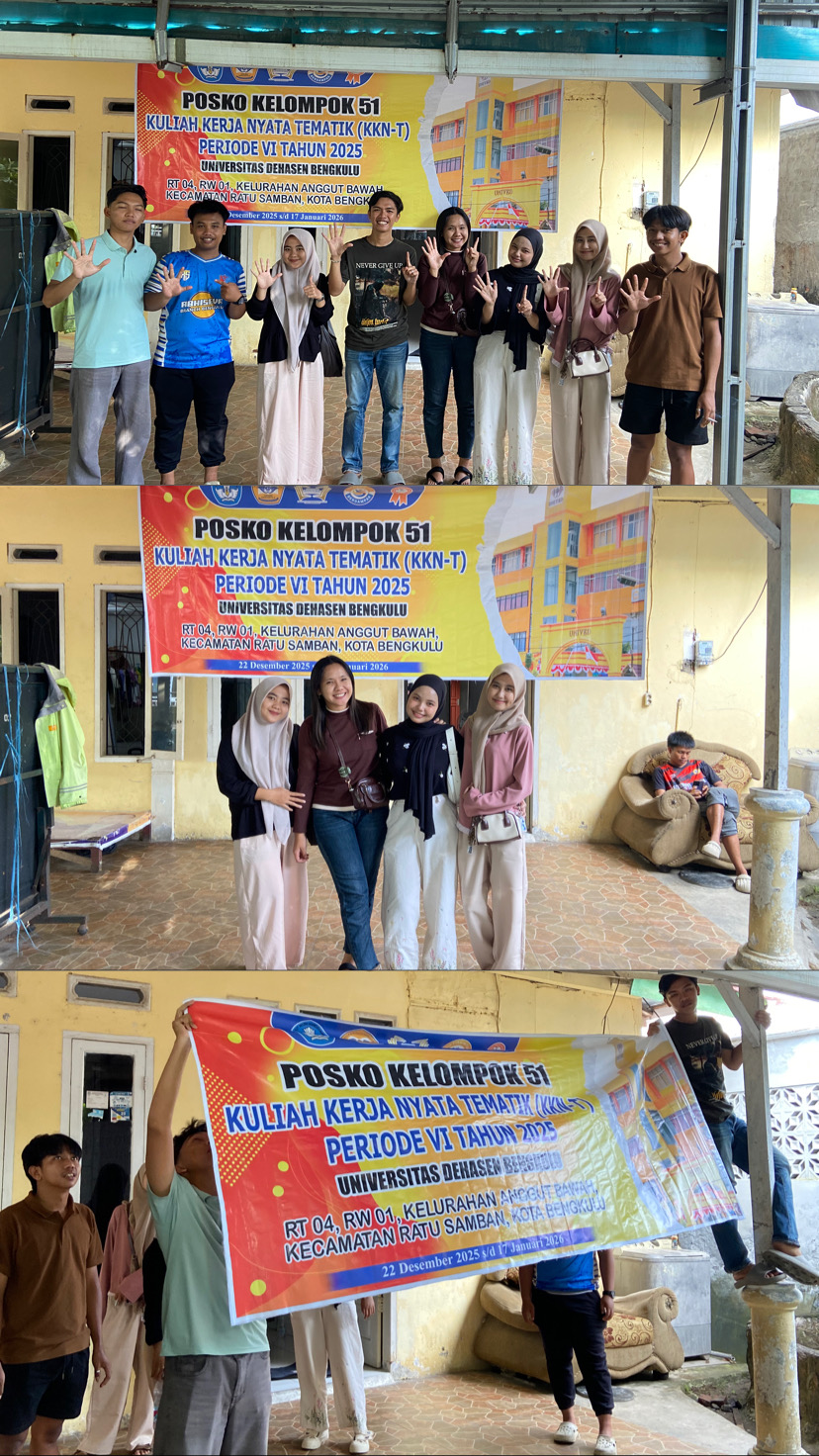 PEMASANGAN SPANDUK DI POSKO