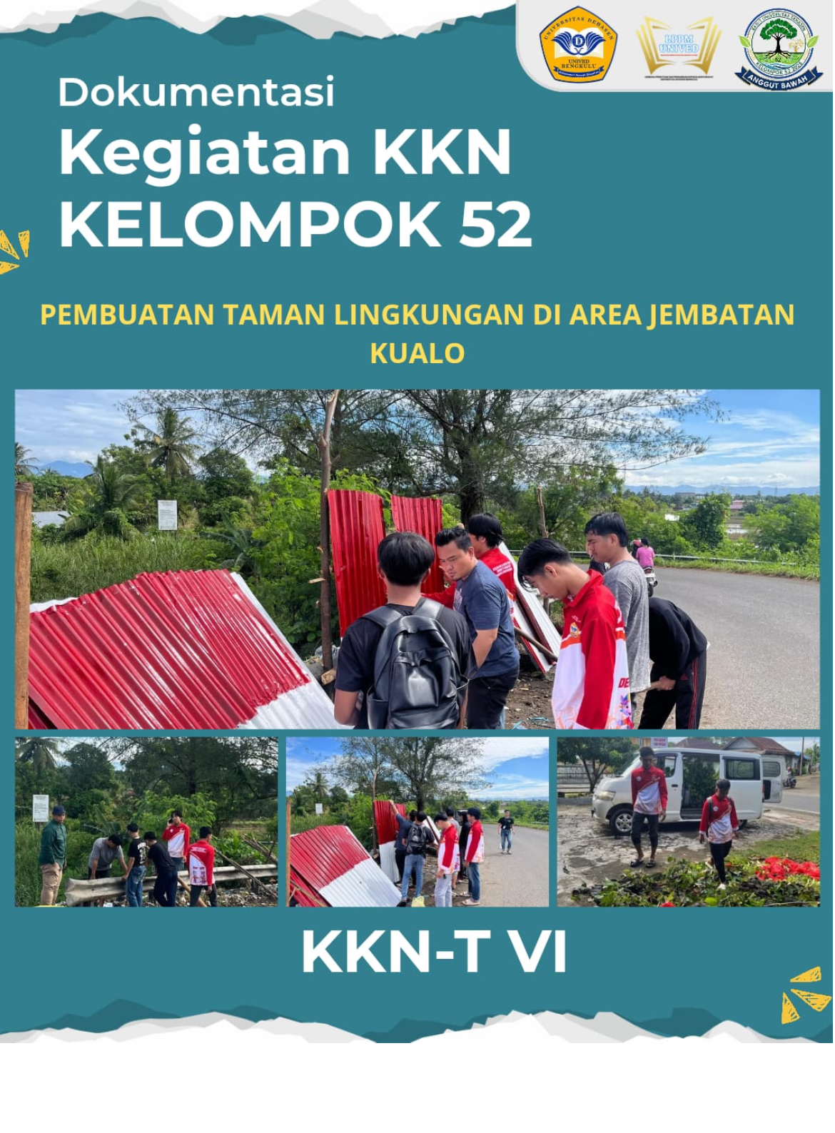 Pembuatan Taman Lingkungan di Area Jembatan Kualo. 