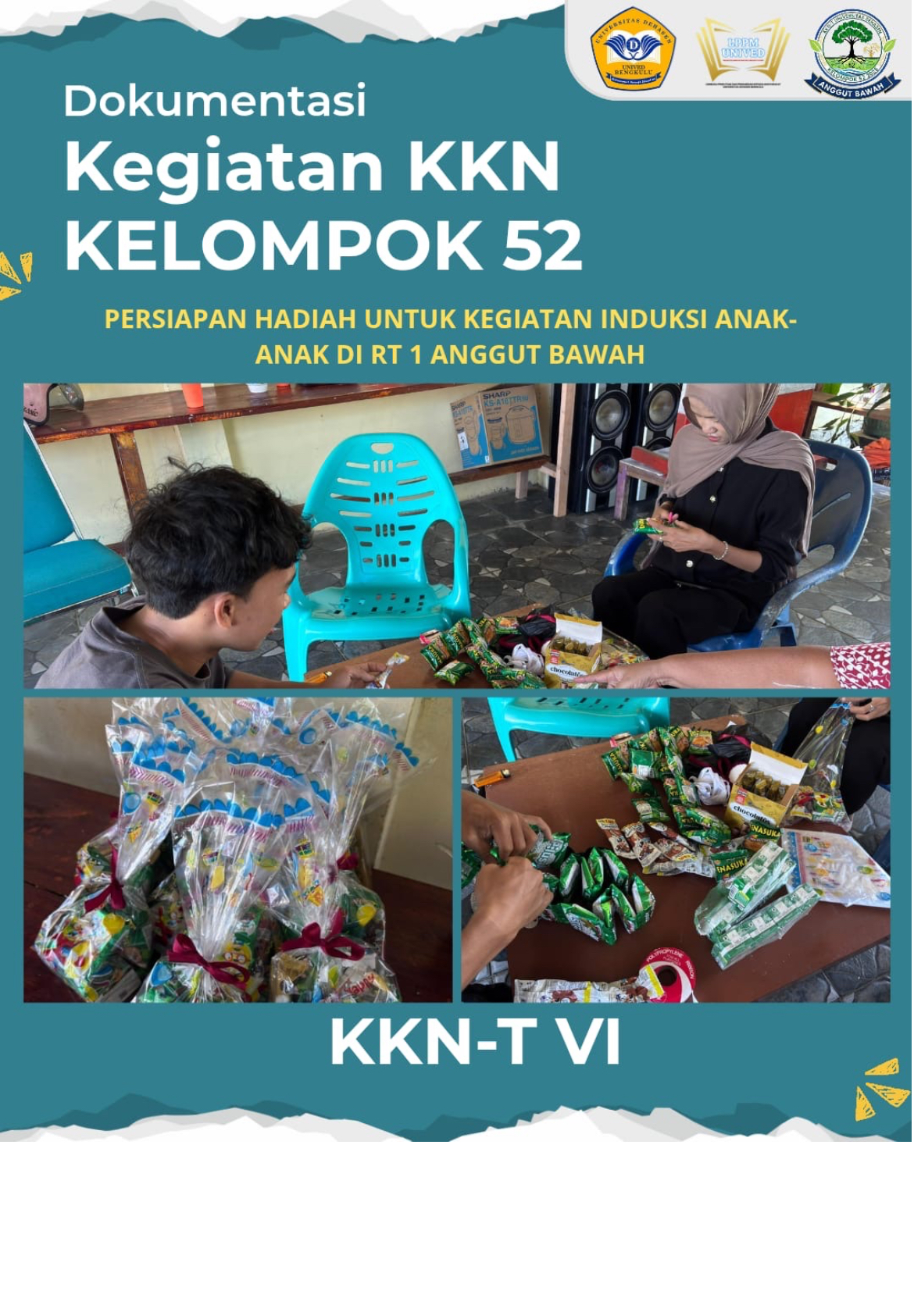 Persiapan Hadiah untuk Kegiatan Induksi Anak-Anak di RT 01 Kelurahan Anggut Bawah