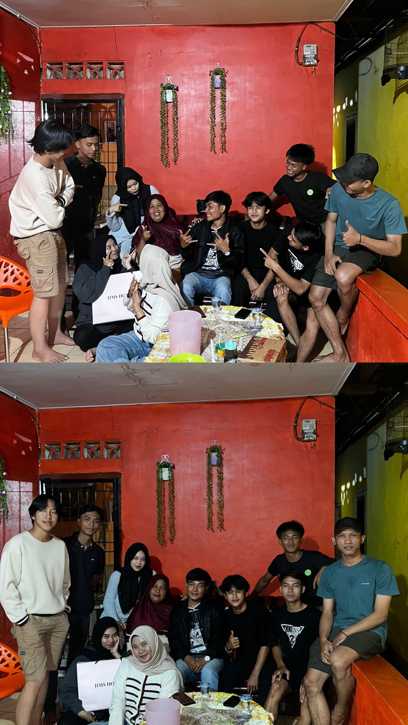 Malam perpisahan dan makan-makan bersama ibu rt 02 anggut bawah