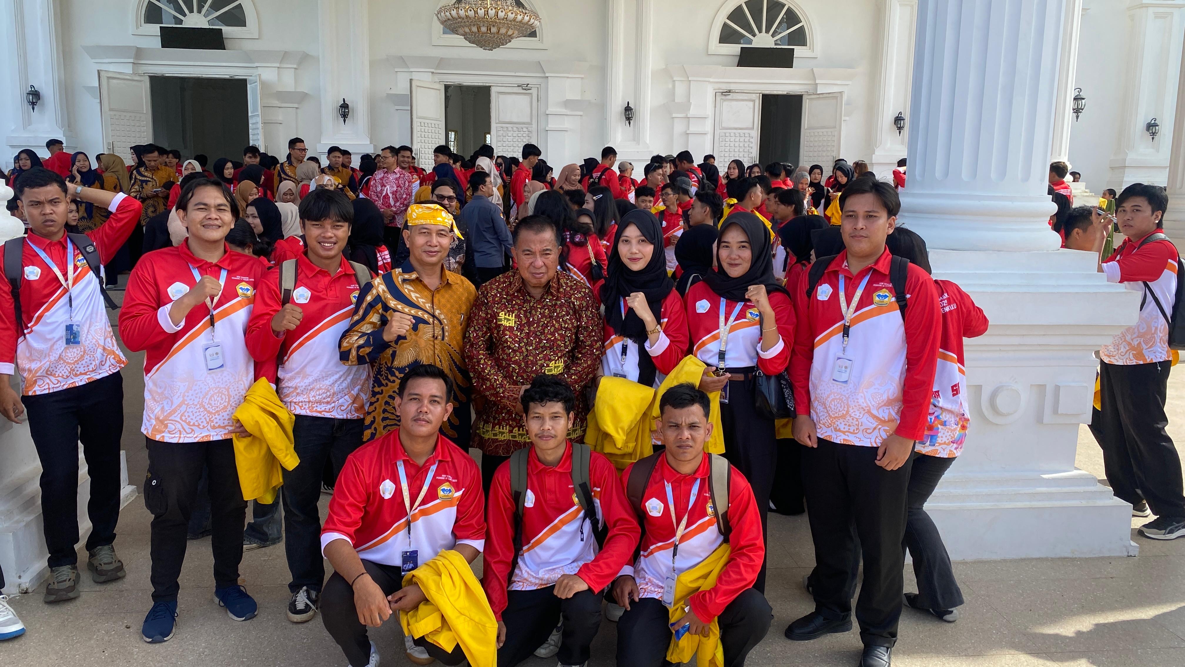 Acara pembukaan KKN-T Priode Vl universitas Dehasen,di Gedung merah putih kota Bengkulu 