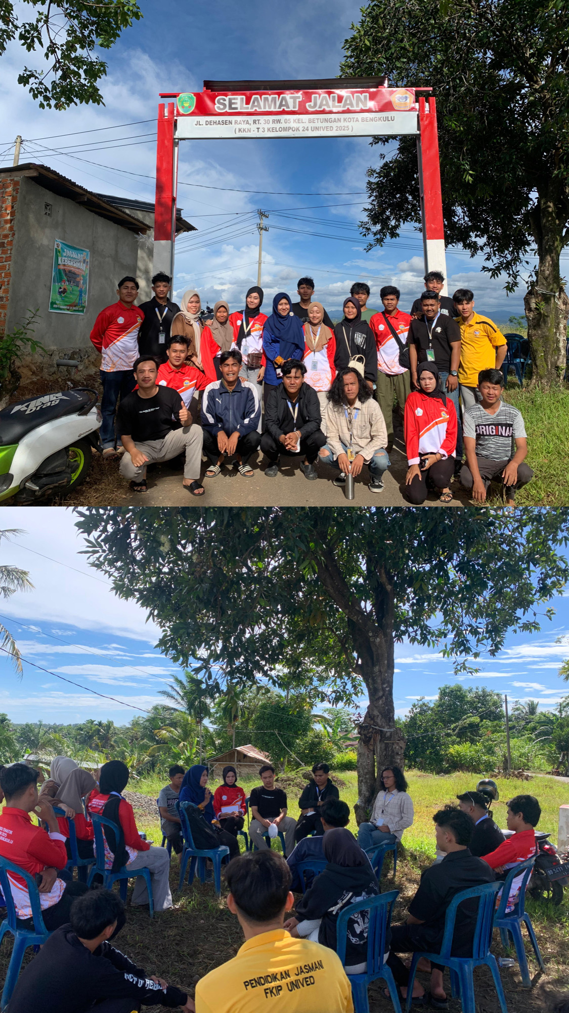 Rapat pembentukan panitia FGD di posko kelompok 40