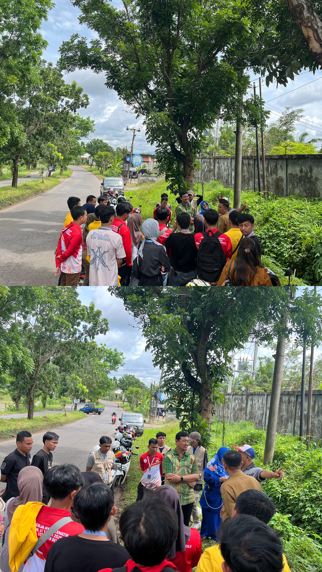 Surve lokasi pembuatan taman,bersama LPPM, Lurah dan dinas lingkungan hidup