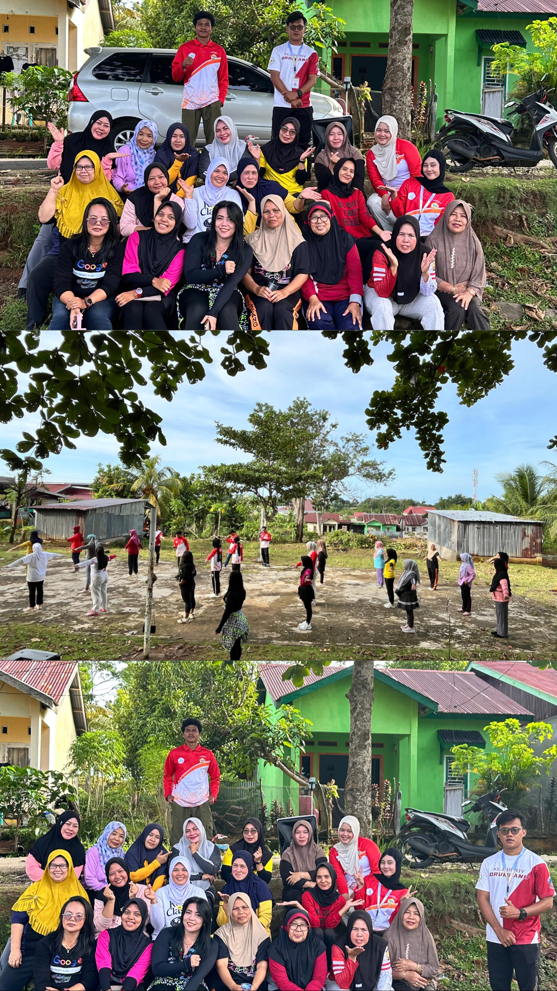 Senam pagi sehat bersama warga