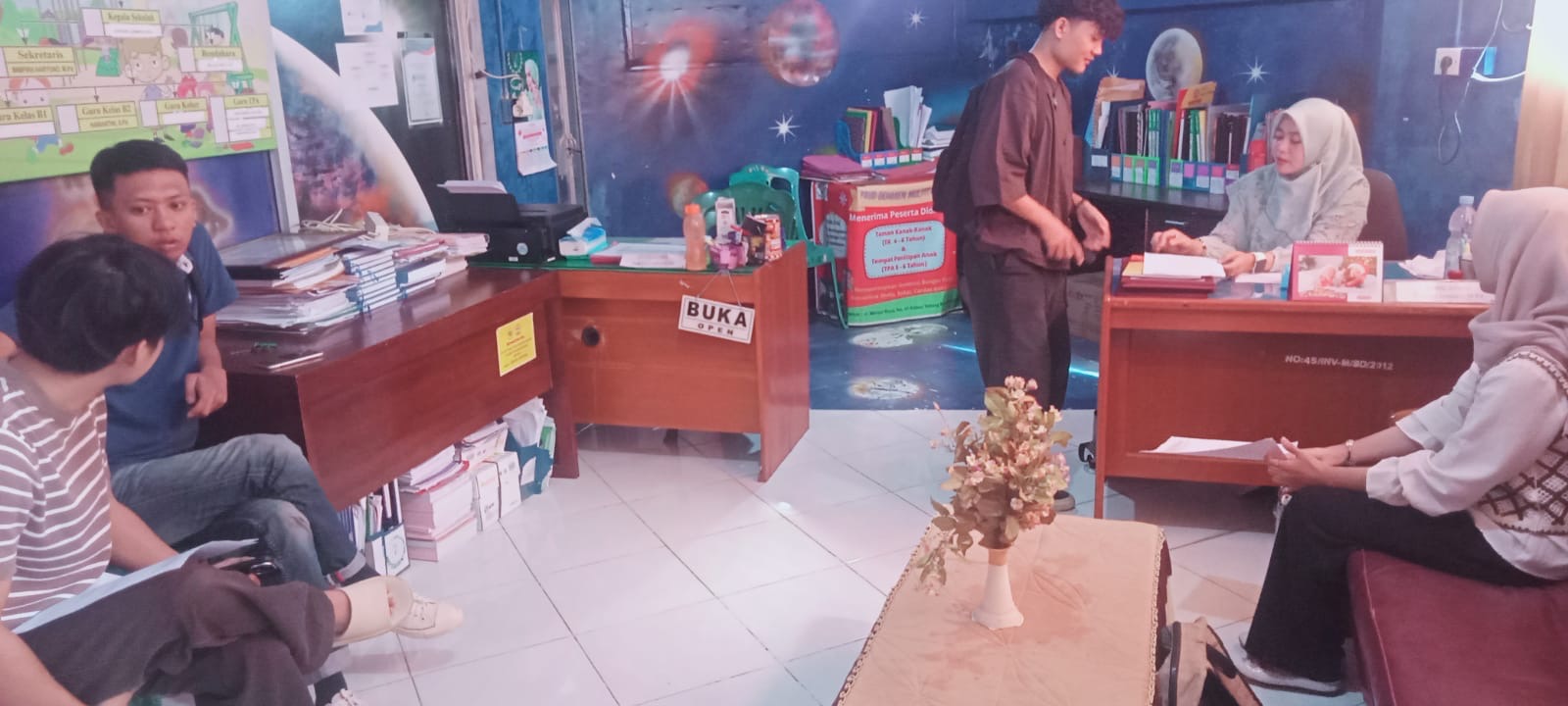 Mengantar surat ke lokasi KKN bersama DPL