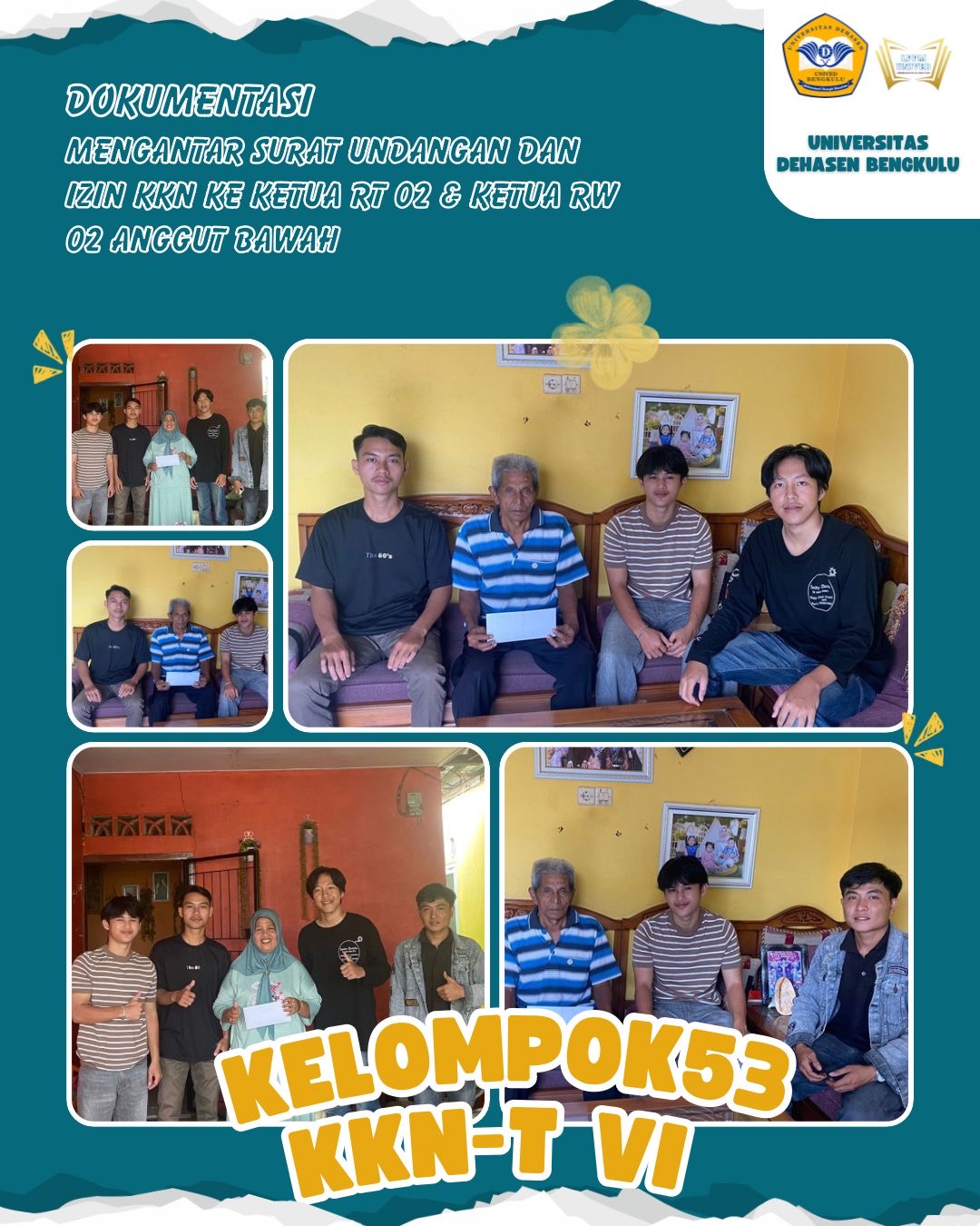 PENGANTARAN SURAT UNDANGAN UNTUK KETUA RT 02 DAN KETUA RW 02