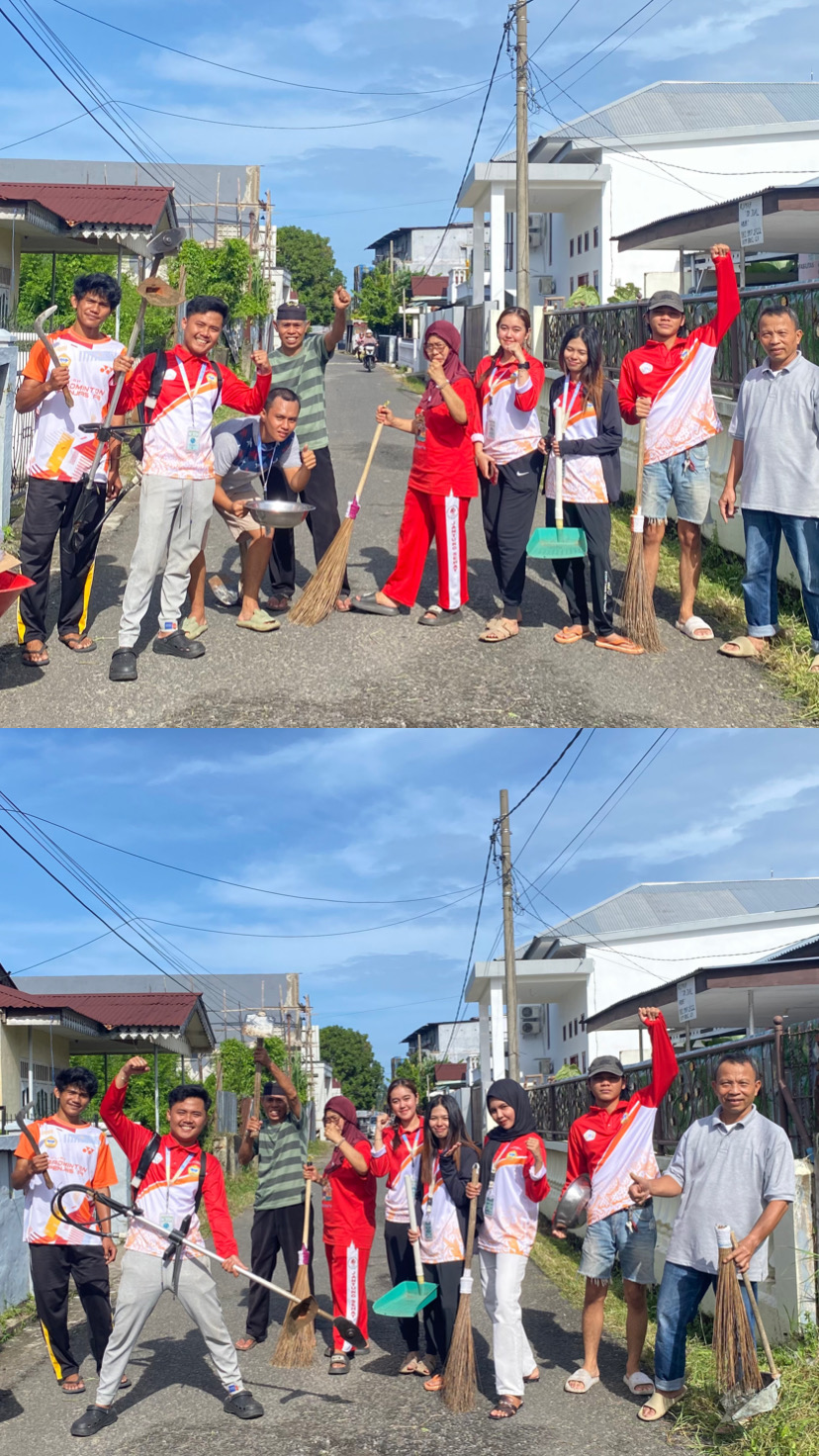 Gotong royong di Rt 12 