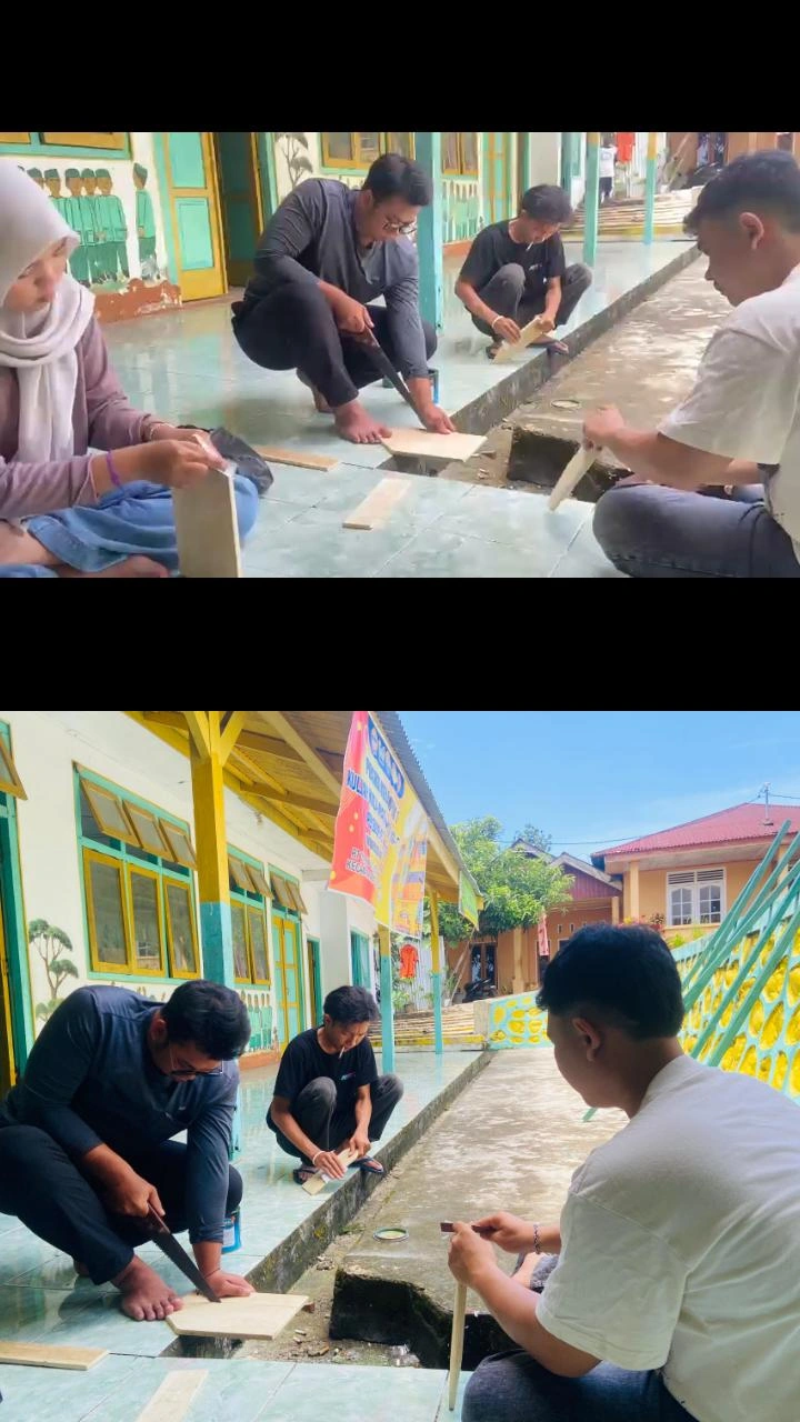 HARI KEDUA MULAI PEMBUATAN PLANG PENUNJUK ARAH