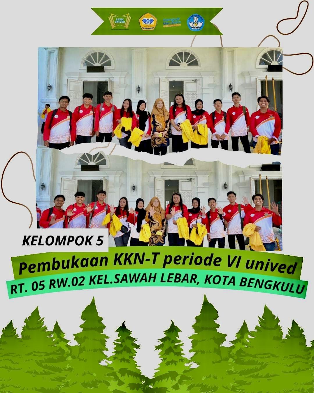 Kegiatan Hari ini Pembukaan KKN-T Periode Vl Universitas Dehasen Bengkulu