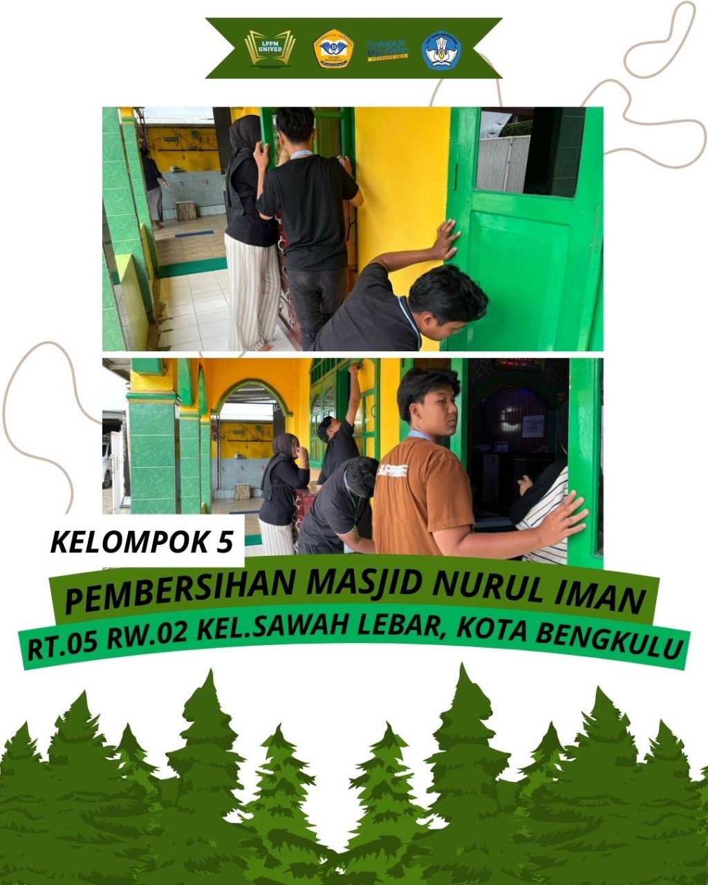 Pembersihan Mesjid Nurul Iman