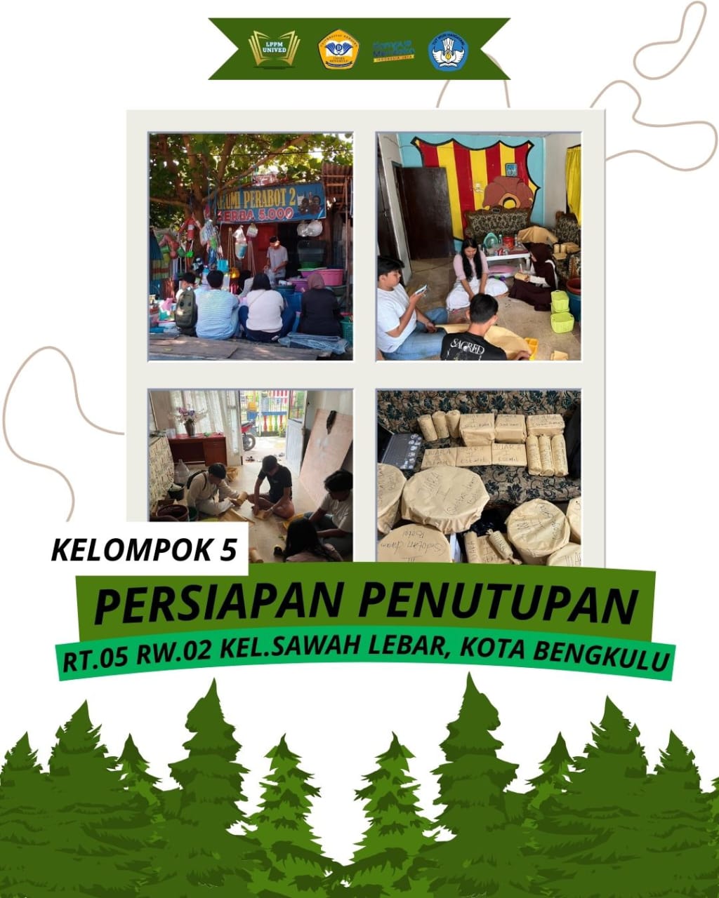 Persiapan Hadiah Untuk Lomba Ibu Ibu Dan Anak Anak Di malam Penutupan KKN-T 