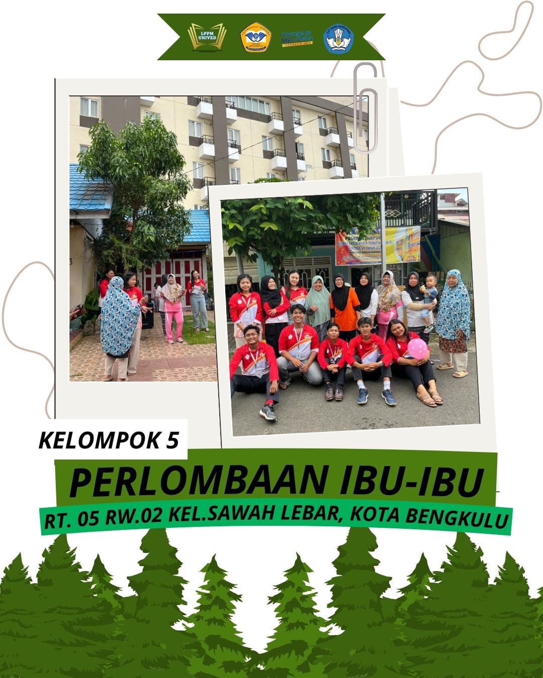 Perlombaan Ibu-Ibu Dalam Rangka Penutupan KKN-T Unived Kelompok 05 