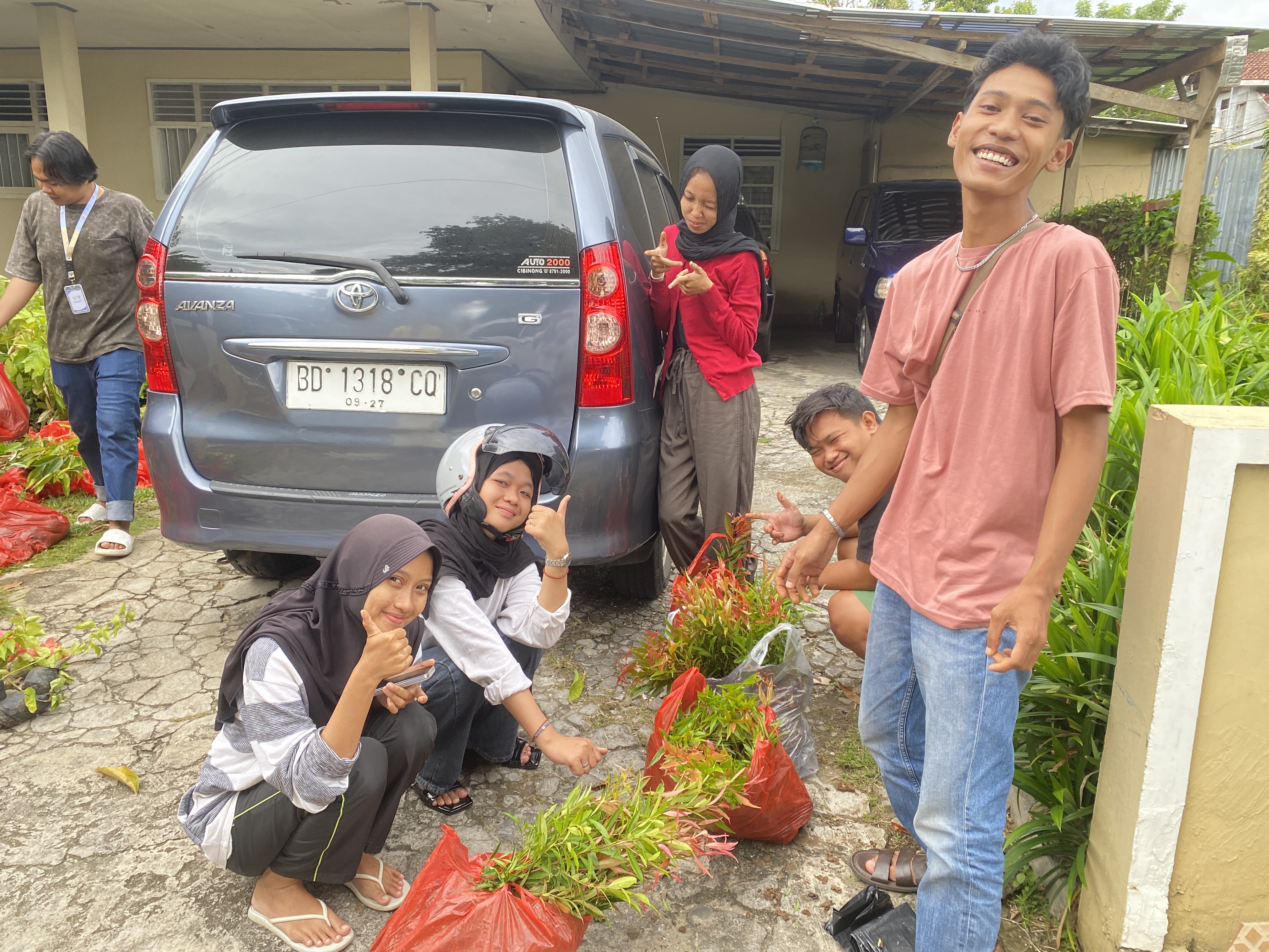 Mengambil bibit tanaman