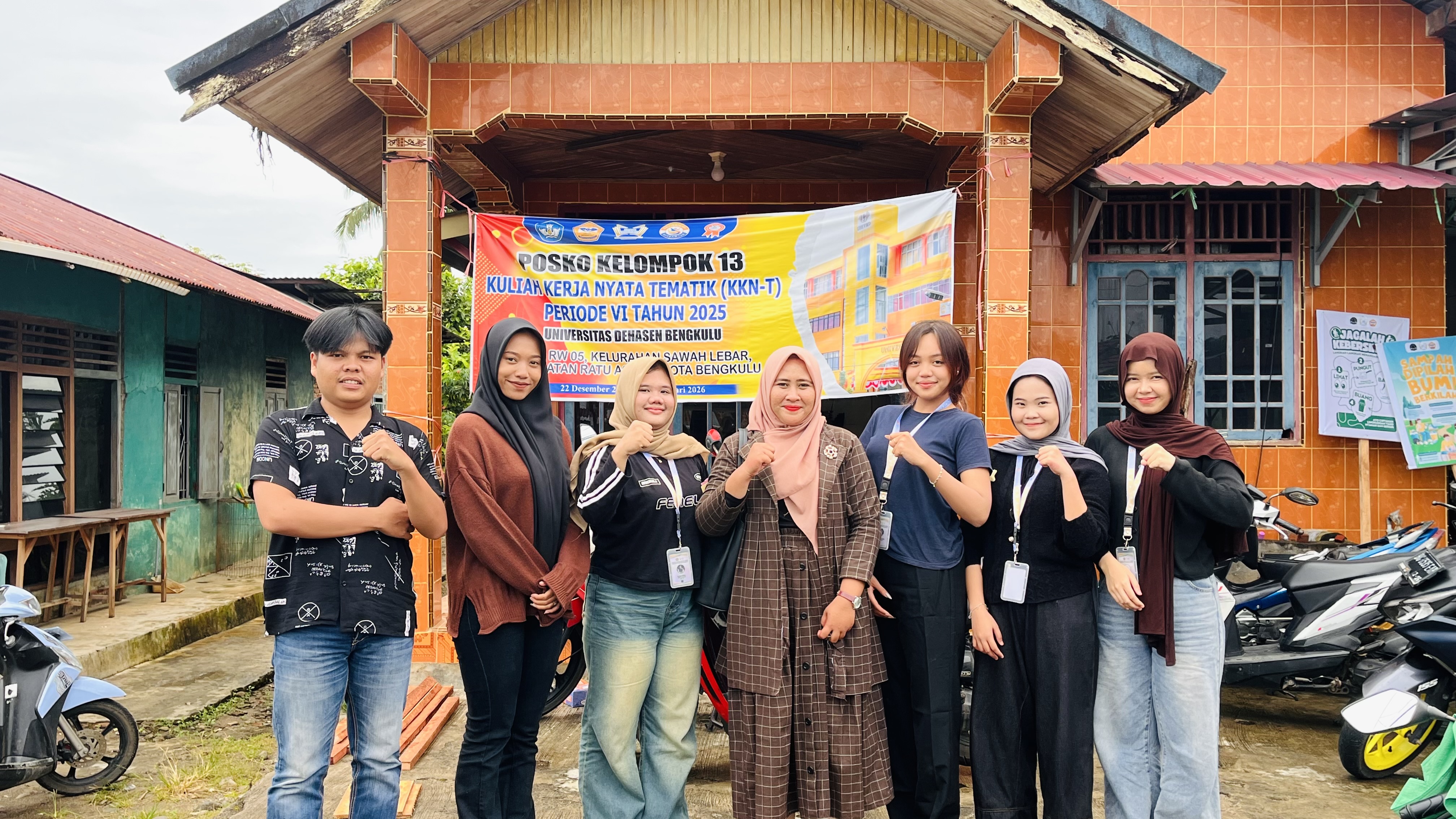 Kunjungan DPL ke posko Kelompok 13 Rt 21,Rw 05