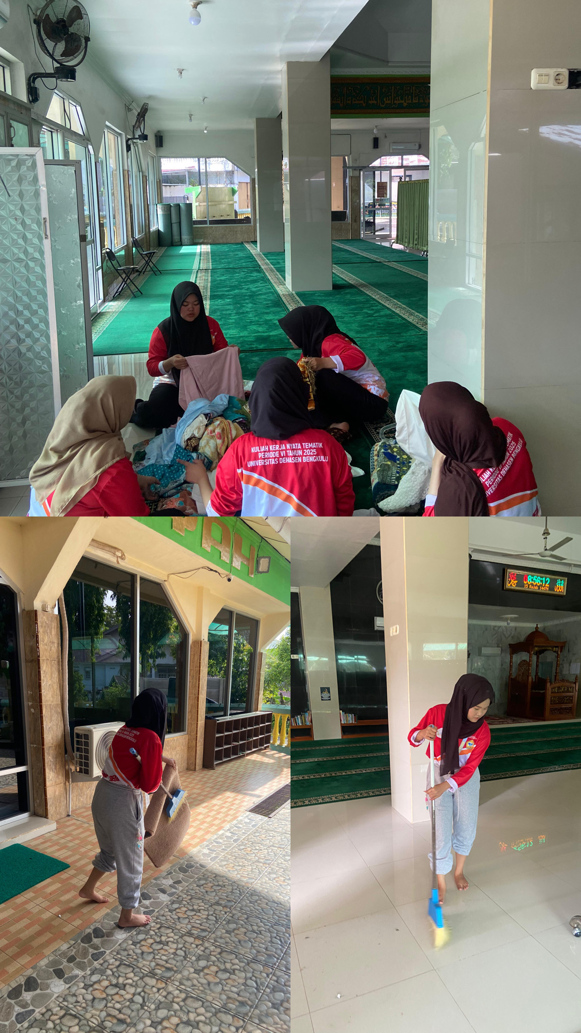 Bersih bersih masjid 