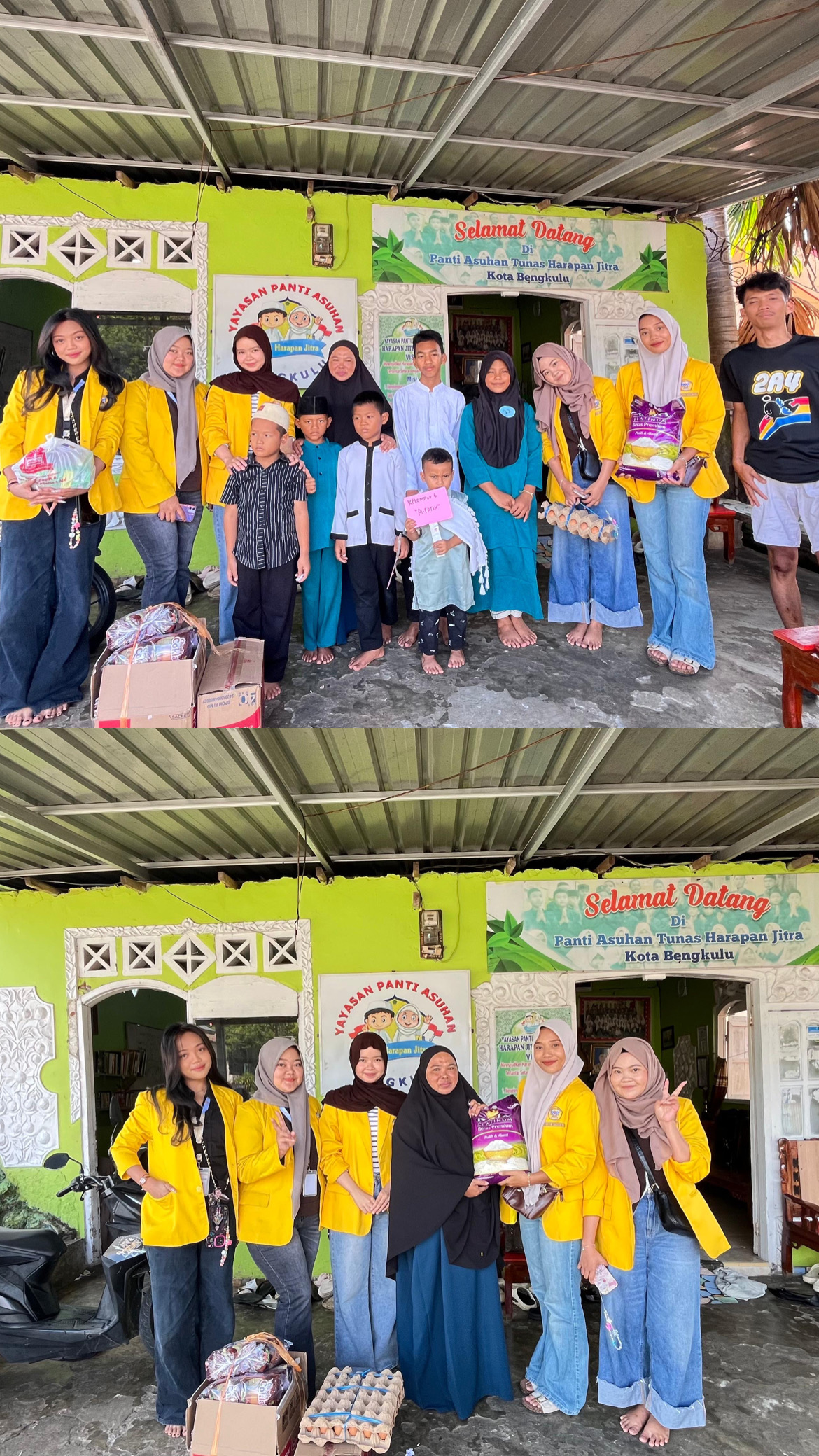 Proker terakhir,jum’at berkah ke Panti Asuhan Tunas Harapan jitra Kota Bengkulu