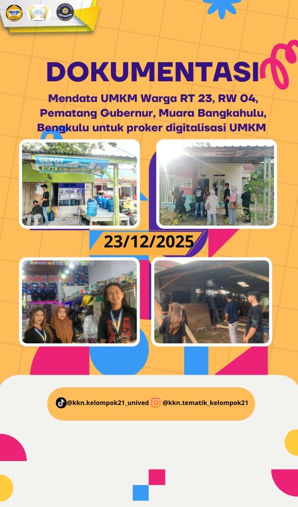 Mendata UMKM warga RT 23 RW 04