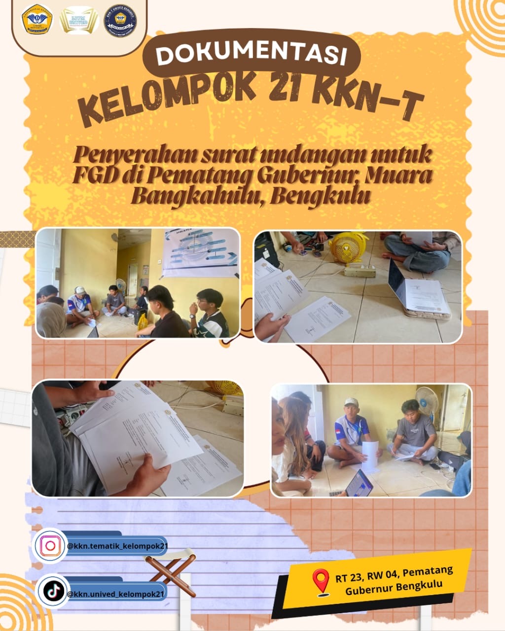 Penyerahan surat undangan FGD