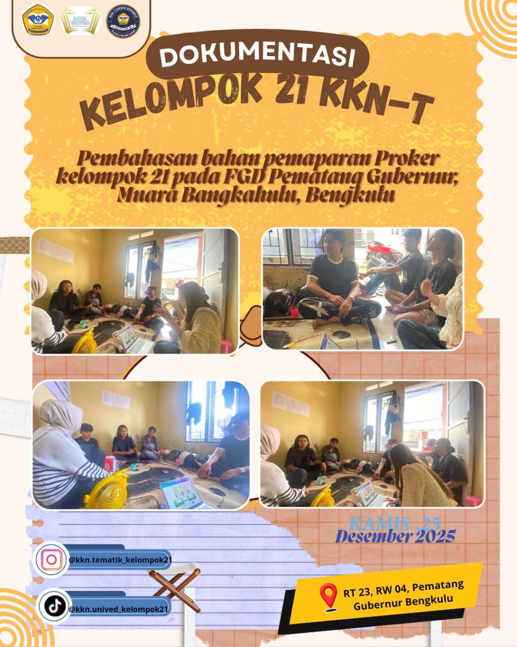 Evaluasi proker, dan menyiapkan pemaparan untuk FGD