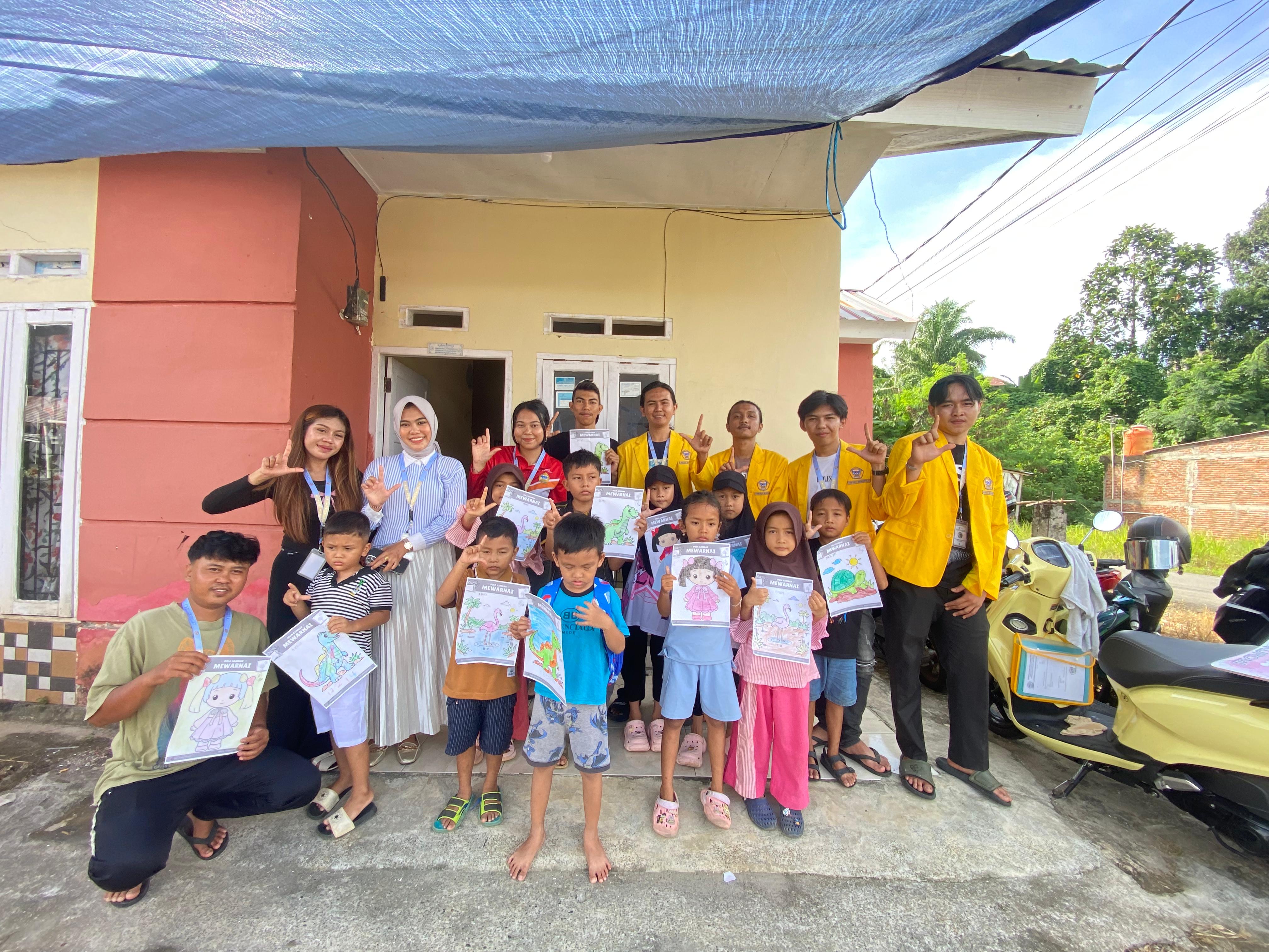 Dokumentasi sehabis mewarnai